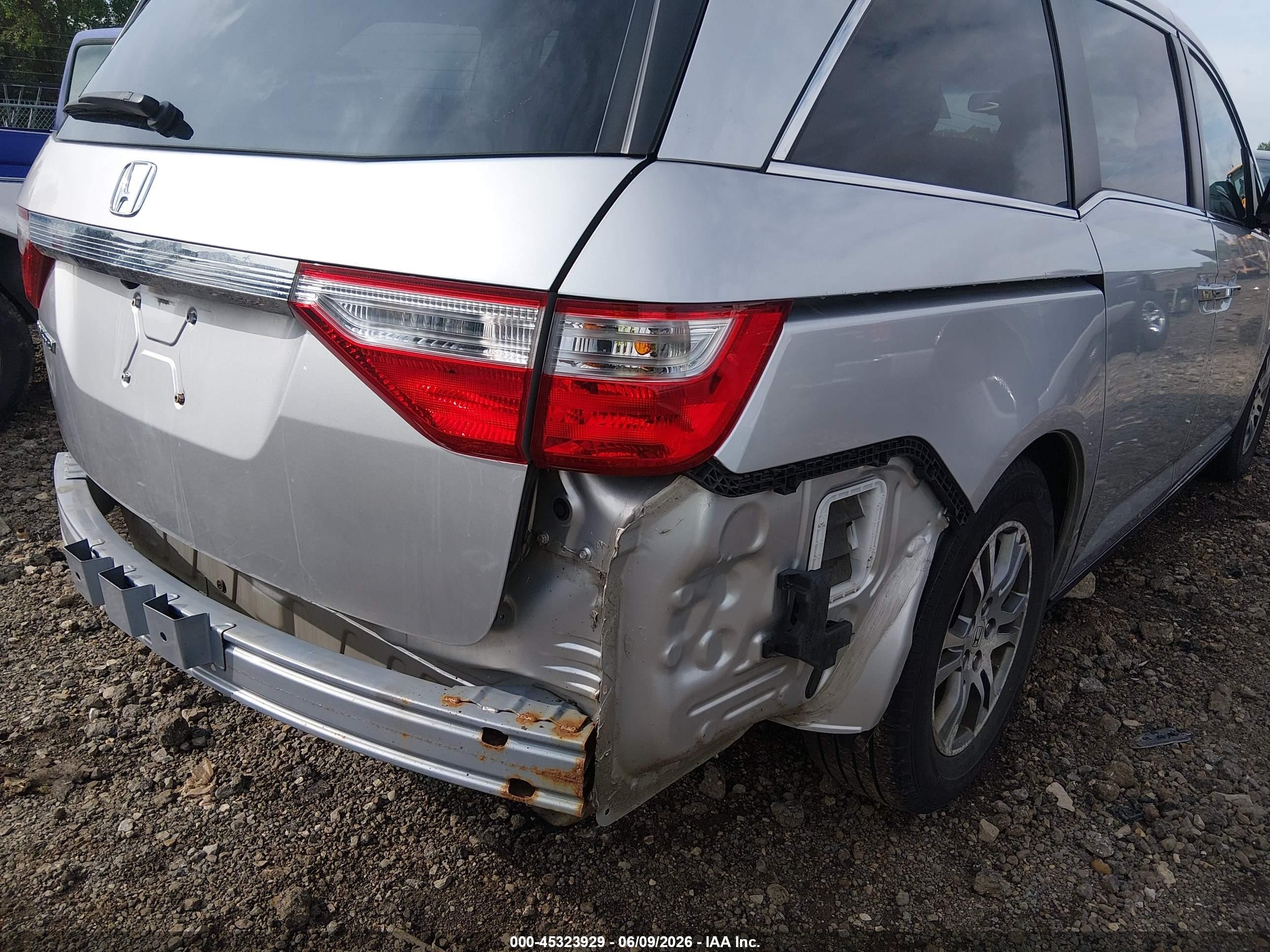 2012 Honda Odyssey Ex-l Silver vin: 5FNRL5H64CB093101