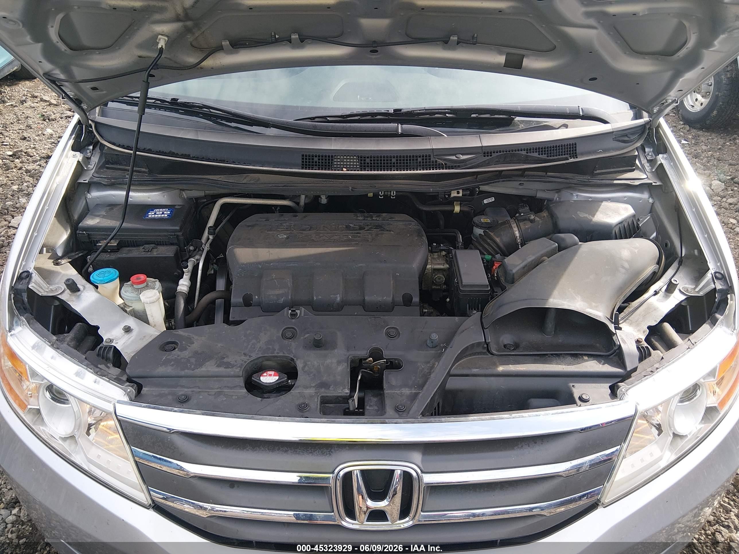 2012 Honda Odyssey Ex-l Silver vin: 5FNRL5H64CB093101