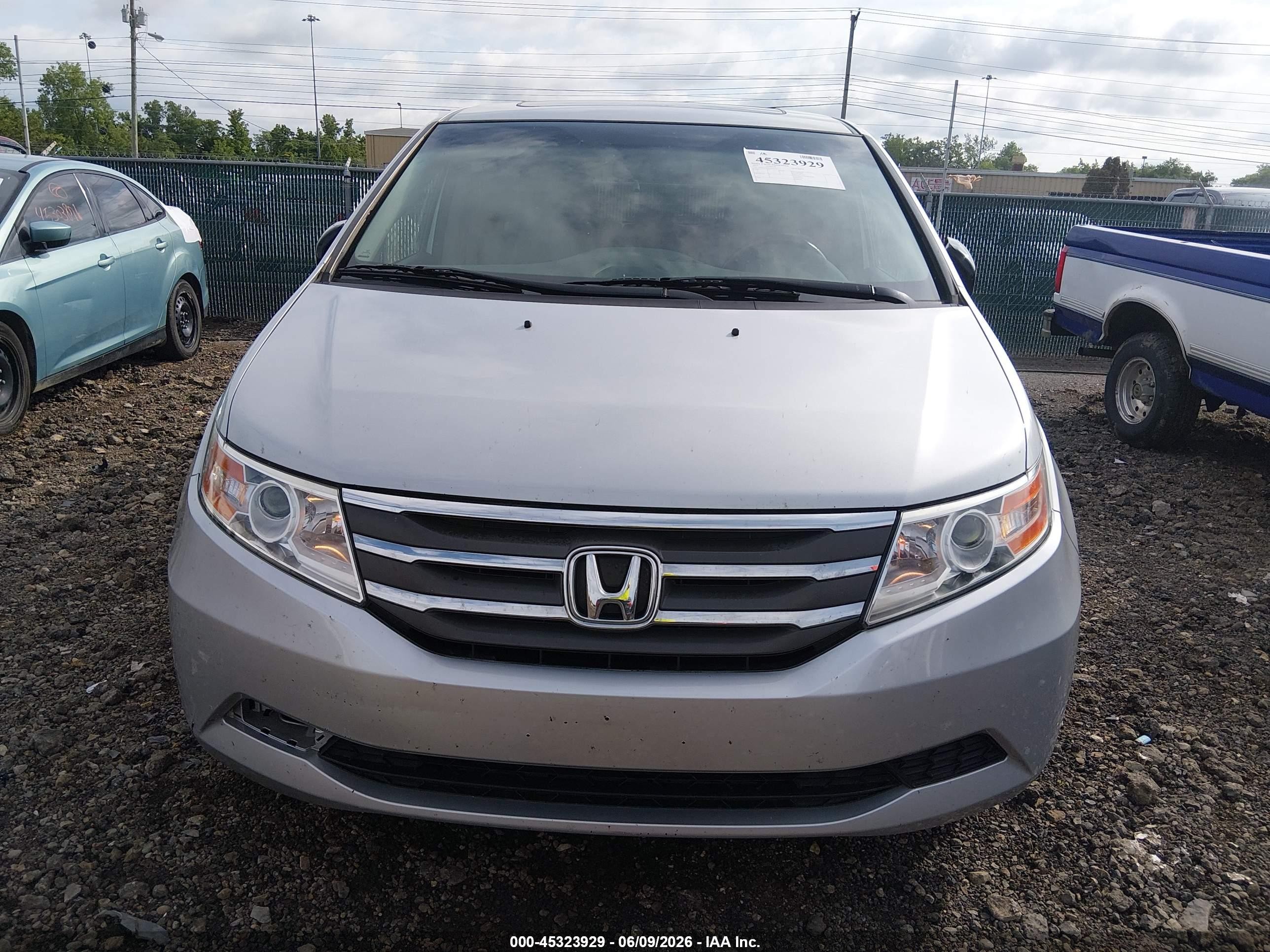 2012 Honda Odyssey Ex-l Silver vin: 5FNRL5H64CB093101
