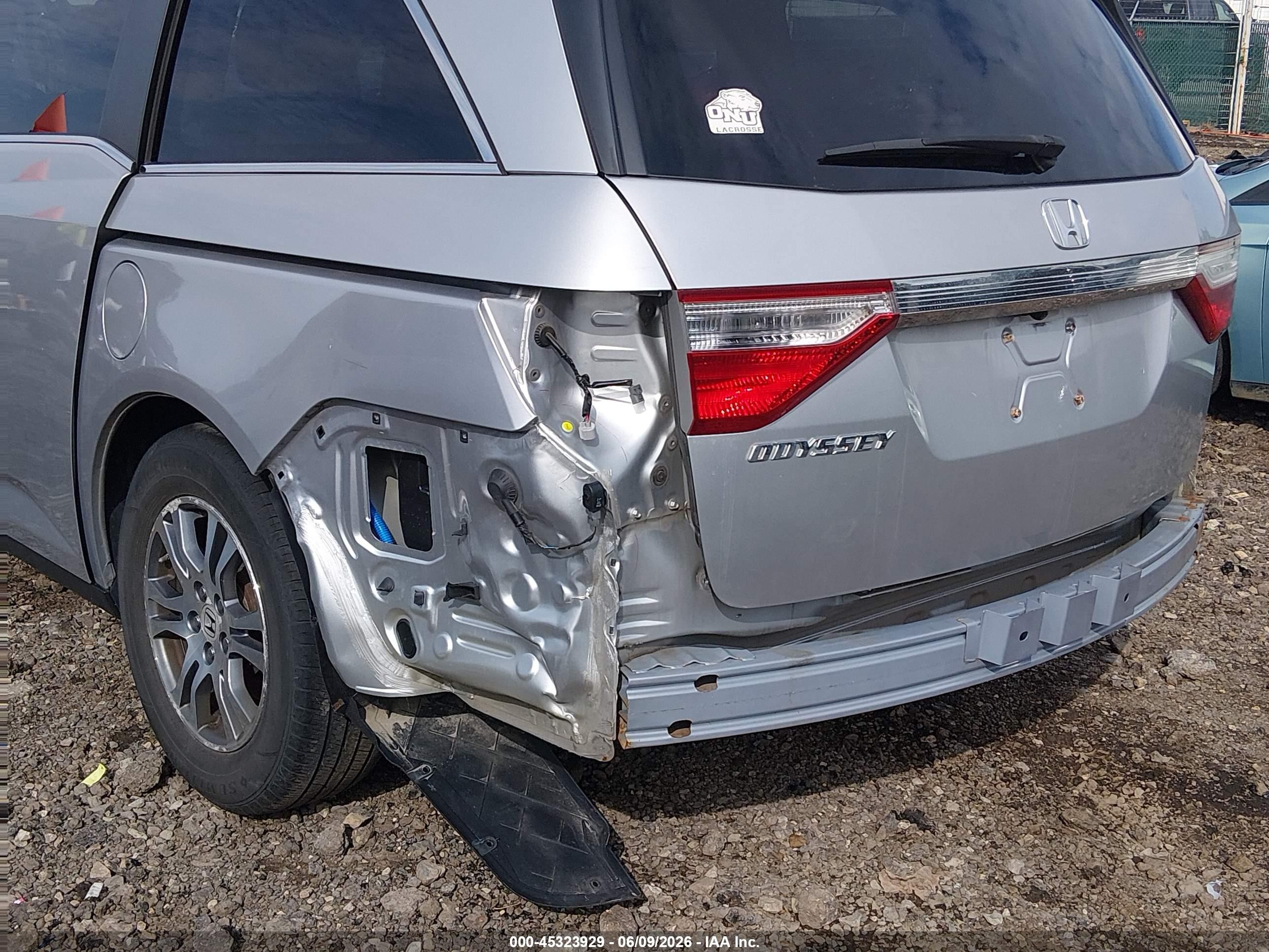 2012 Honda Odyssey Ex-l Silver vin: 5FNRL5H64CB093101
