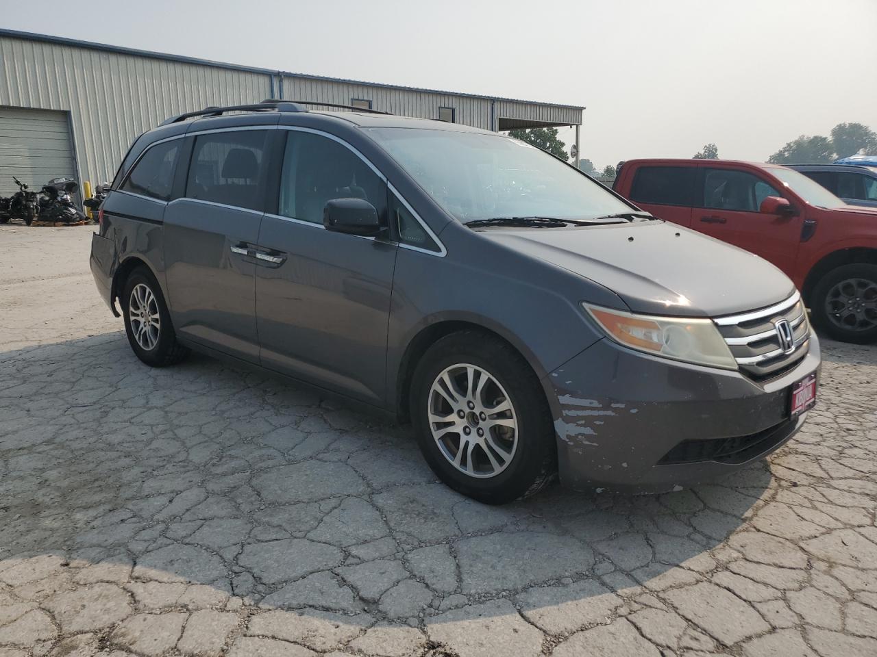 2012 Honda Odyssey Exl Gray vin: 5FNRL5H64CB100452