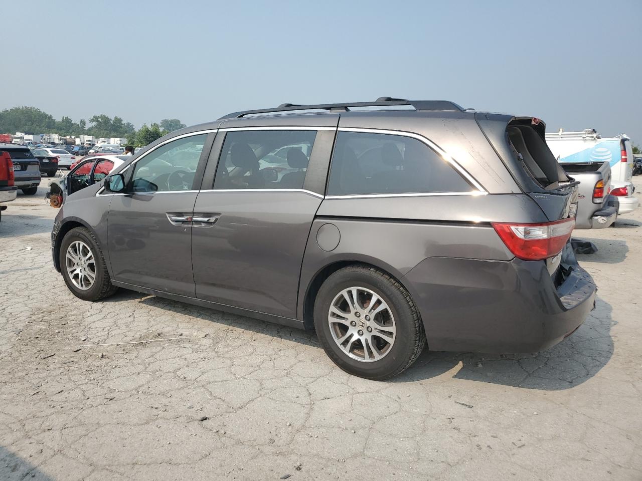 2012 Honda Odyssey Exl Gray vin: 5FNRL5H64CB100452