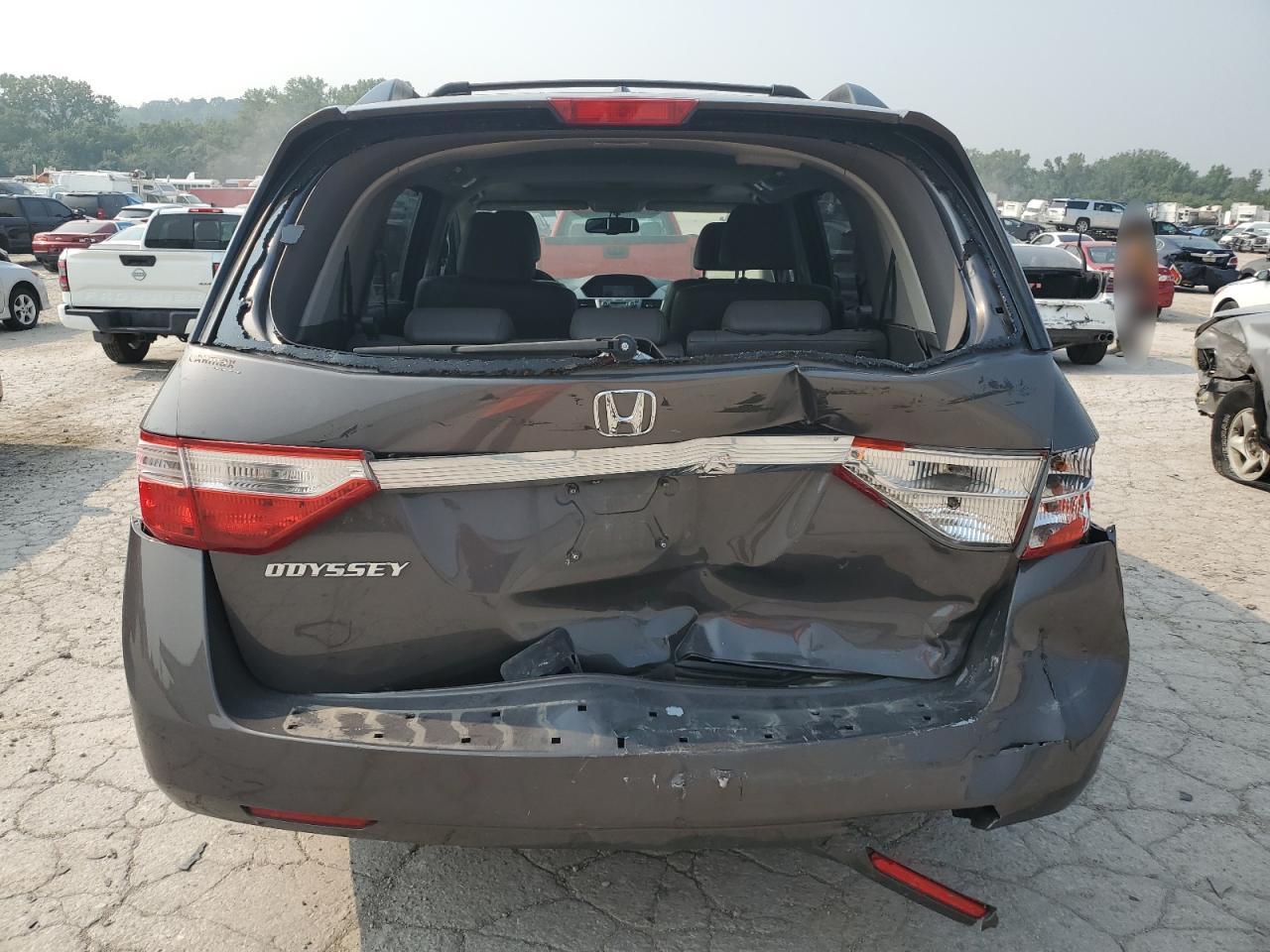 2012 Honda Odyssey Exl Gray vin: 5FNRL5H64CB100452