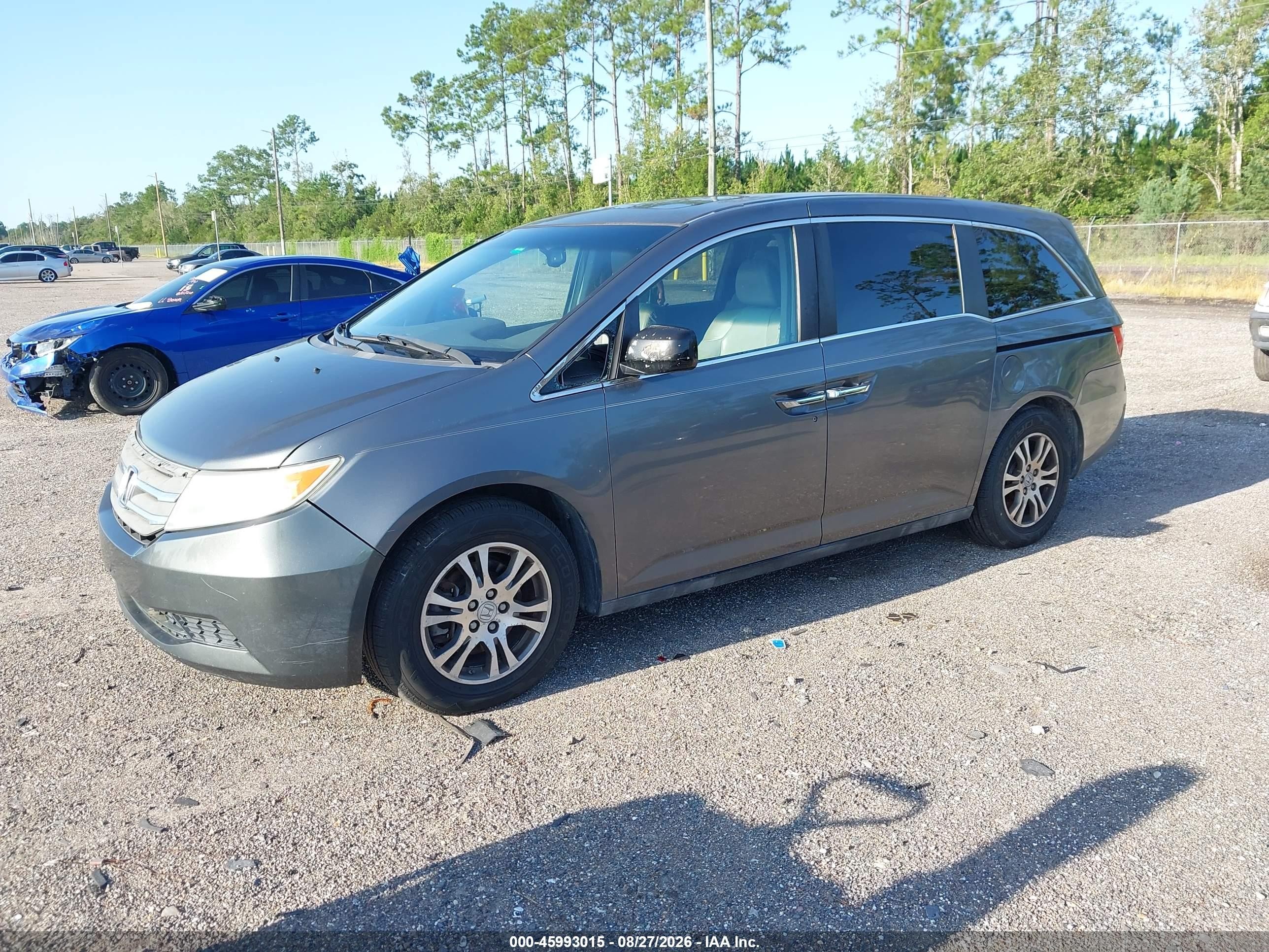 2012 Honda Odyssey Ex-l Gray vin: 5FNRL5H64CB104095