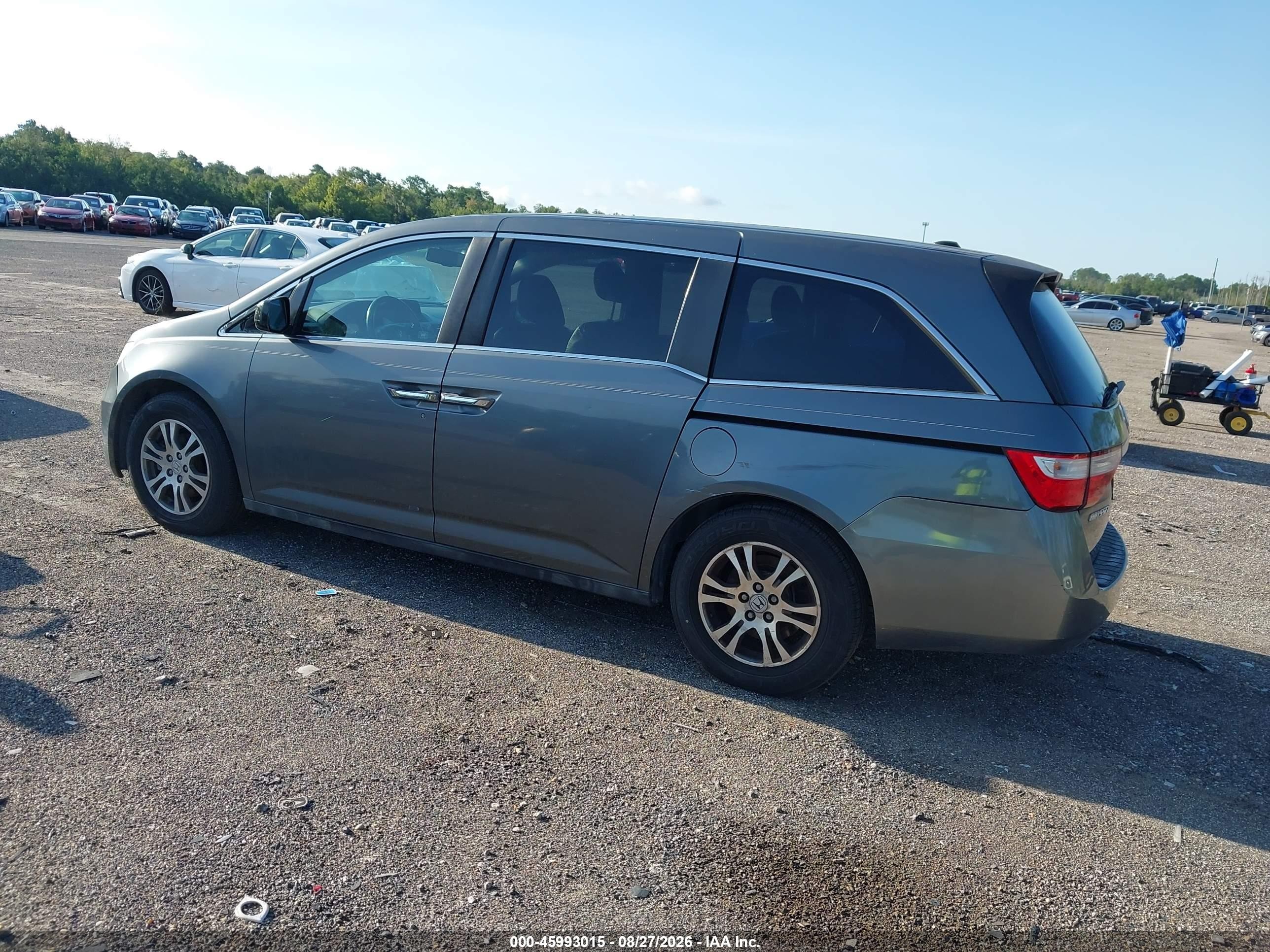 2012 Honda Odyssey Ex-l Gray vin: 5FNRL5H64CB104095