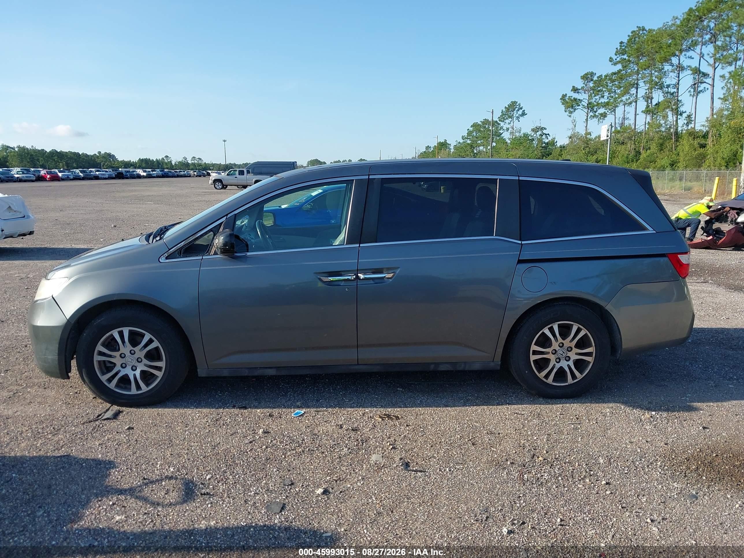 2012 Honda Odyssey Ex-l Gray vin: 5FNRL5H64CB104095