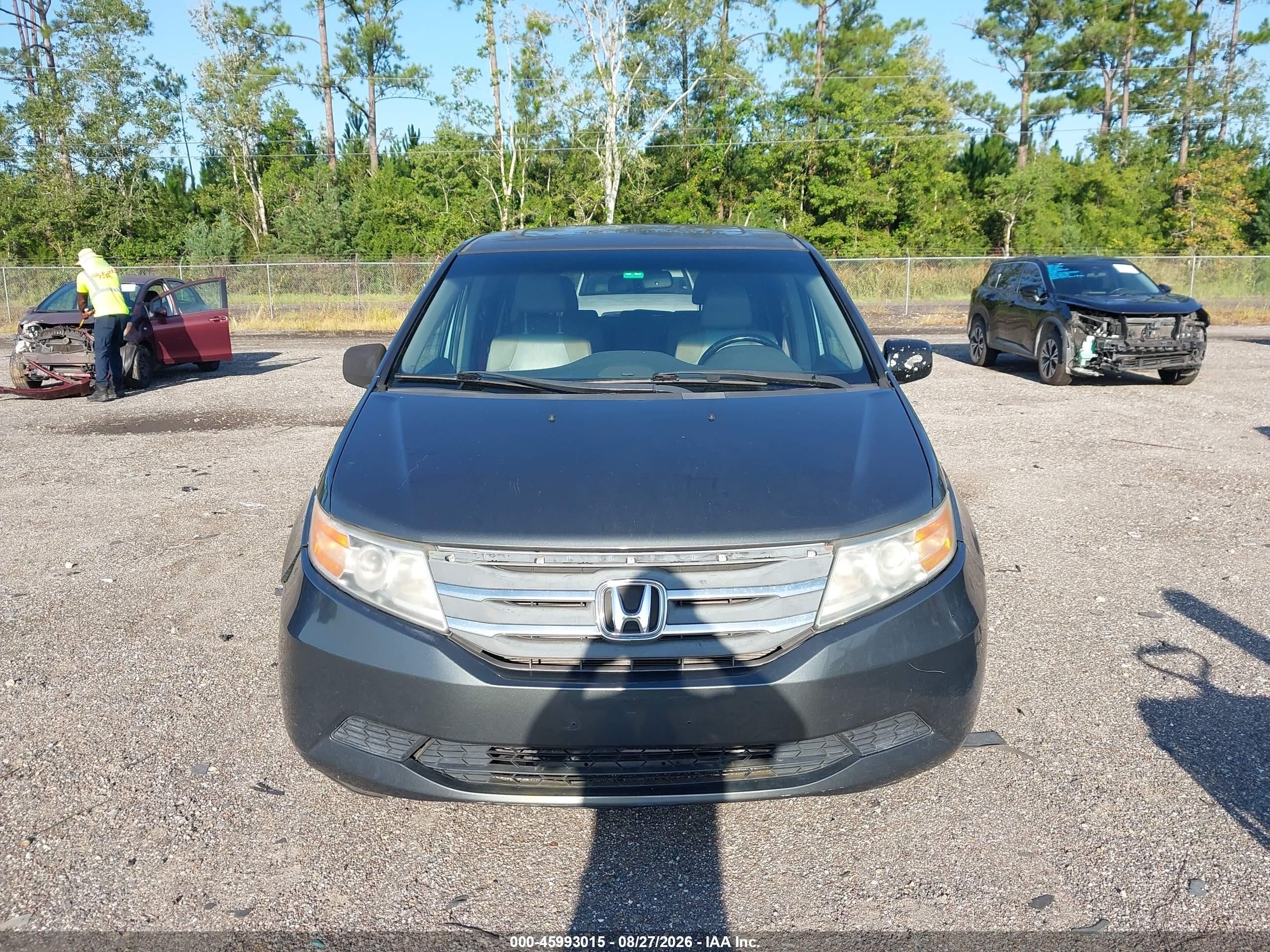 2012 Honda Odyssey Ex-l Gray vin: 5FNRL5H64CB104095