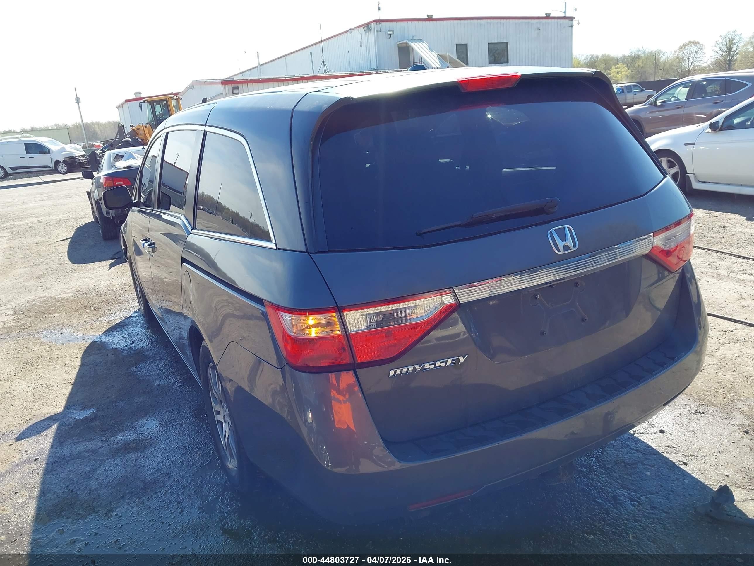 2012 Honda Odyssey Ex-l Gray vin: 5FNRL5H64CB104677