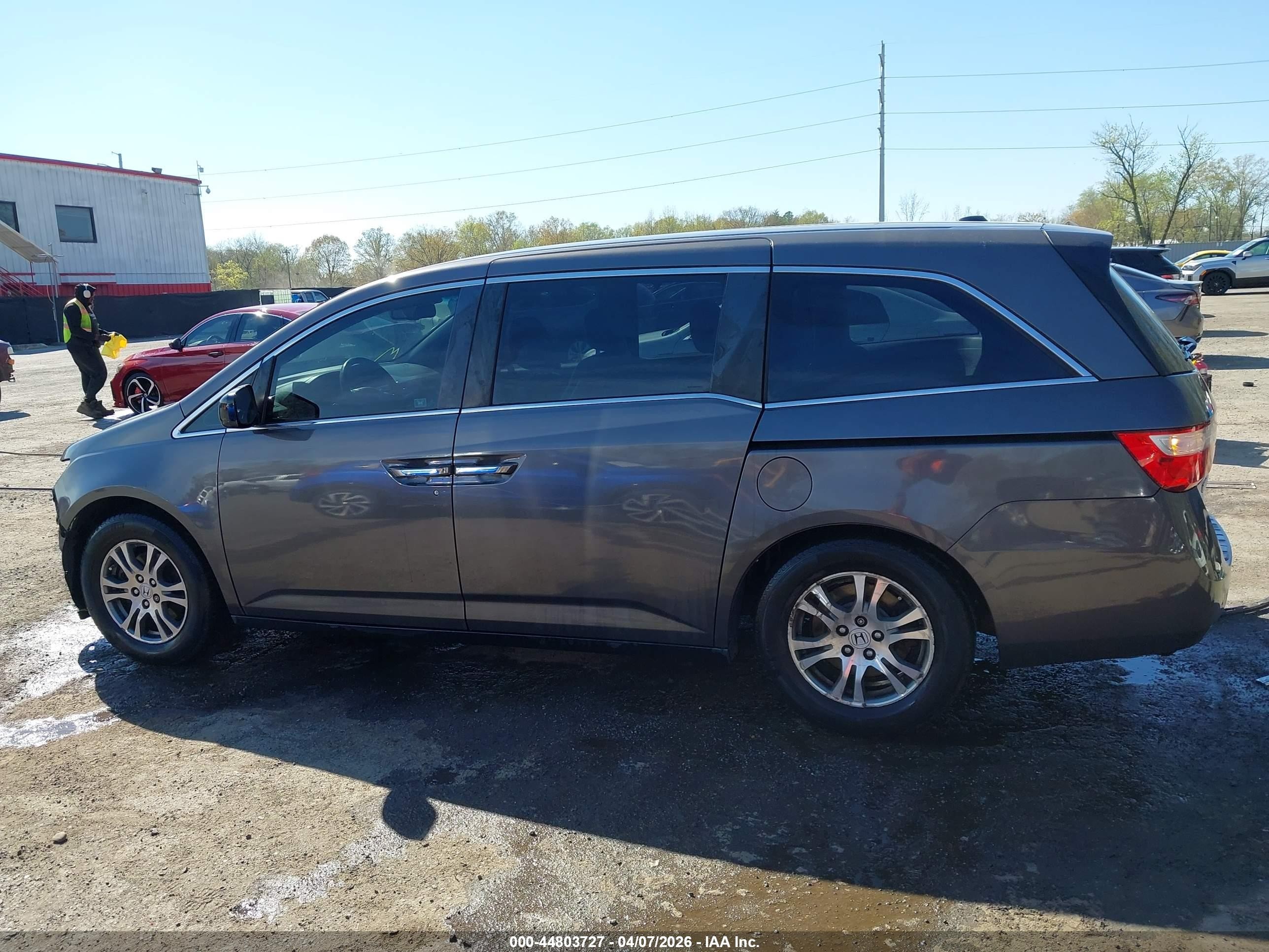 2012 Honda Odyssey Ex-l Gray vin: 5FNRL5H64CB104677
