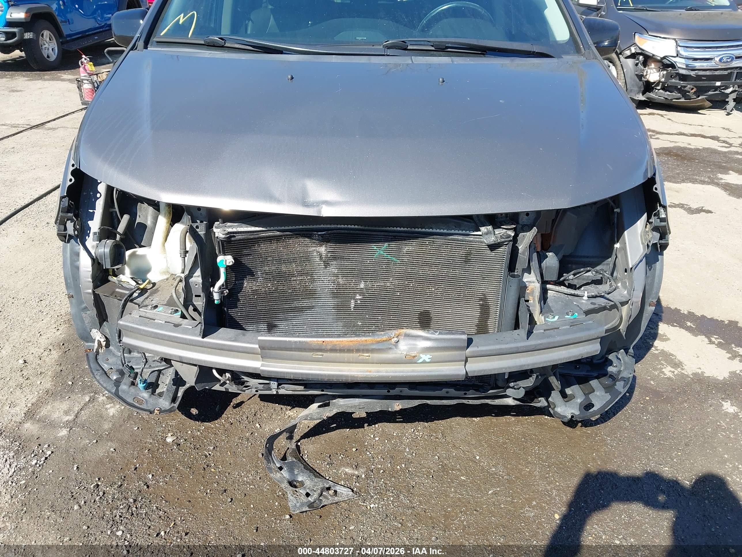 2012 Honda Odyssey Ex-l Gray vin: 5FNRL5H64CB104677