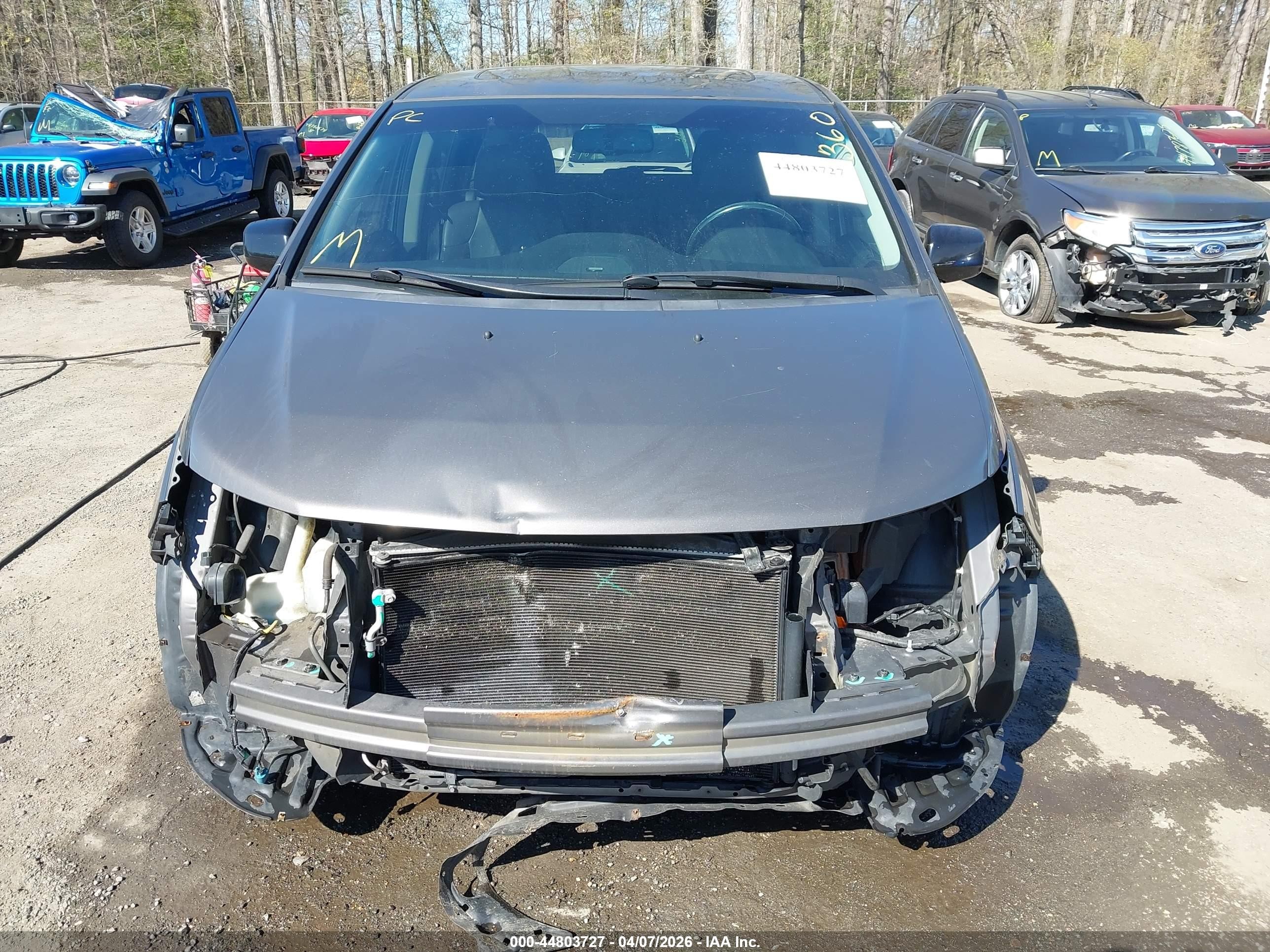 2012 Honda Odyssey Ex-l Gray vin: 5FNRL5H64CB104677
