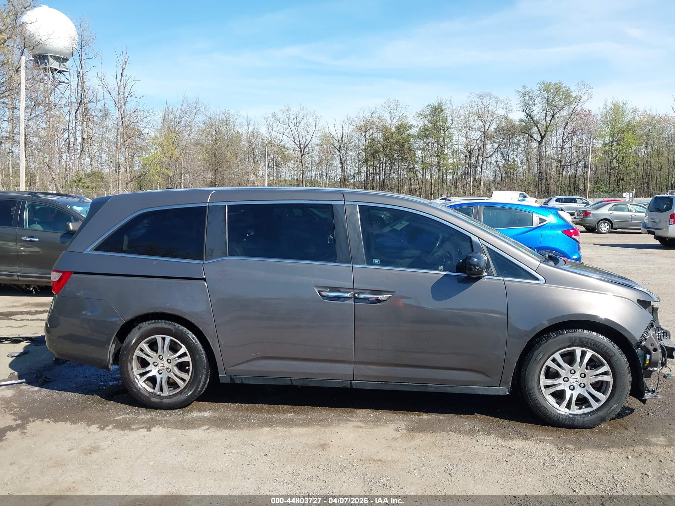 2012 Honda Odyssey Ex-l Gray vin: 5FNRL5H64CB104677
