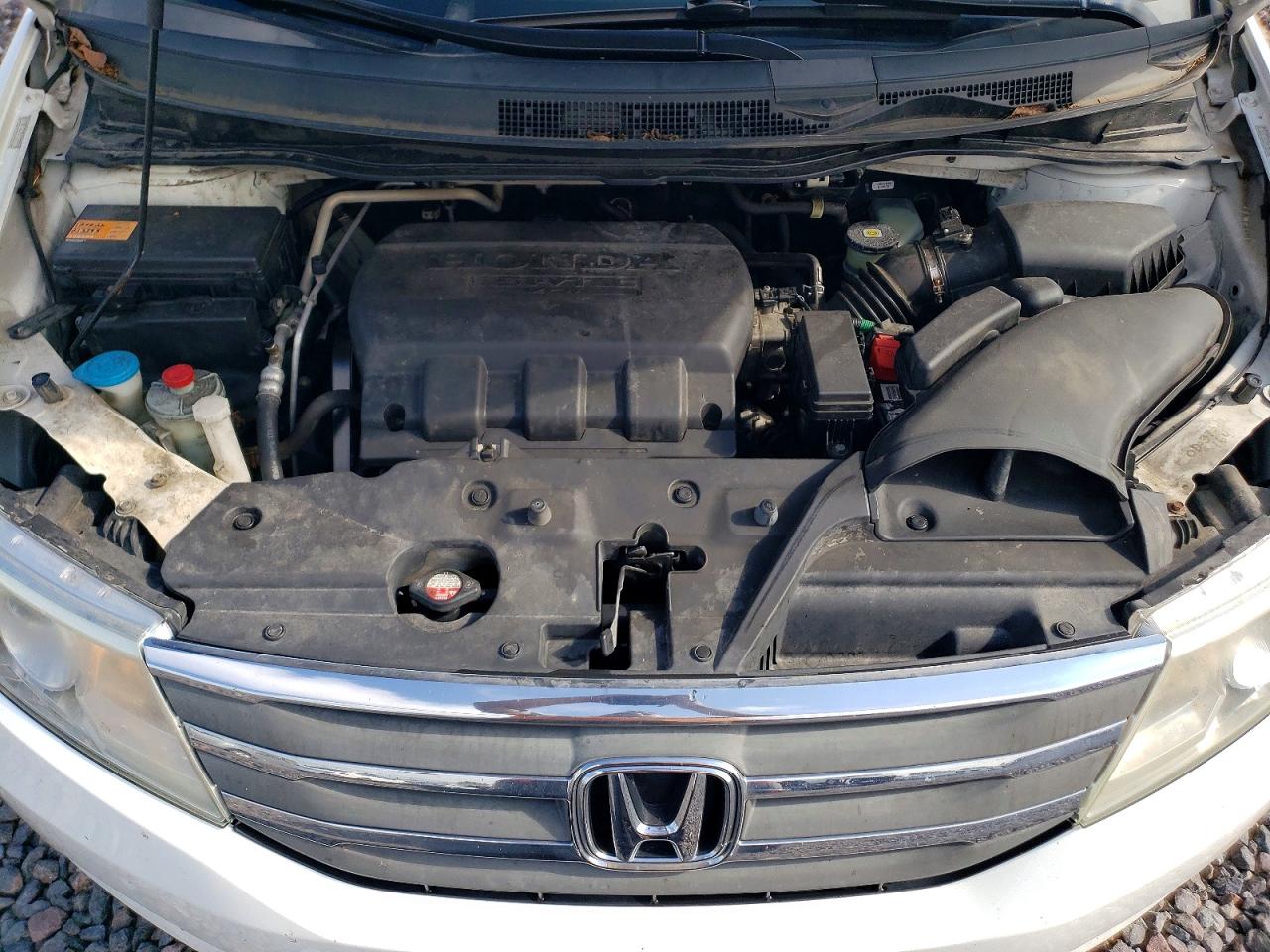 2012 Honda Odyssey Exl White vin: 5FNRL5H64CB111998