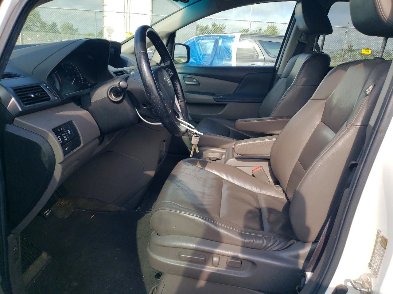 2012 Honda Odyssey Exl White vin: 5FNRL5H64CB111998