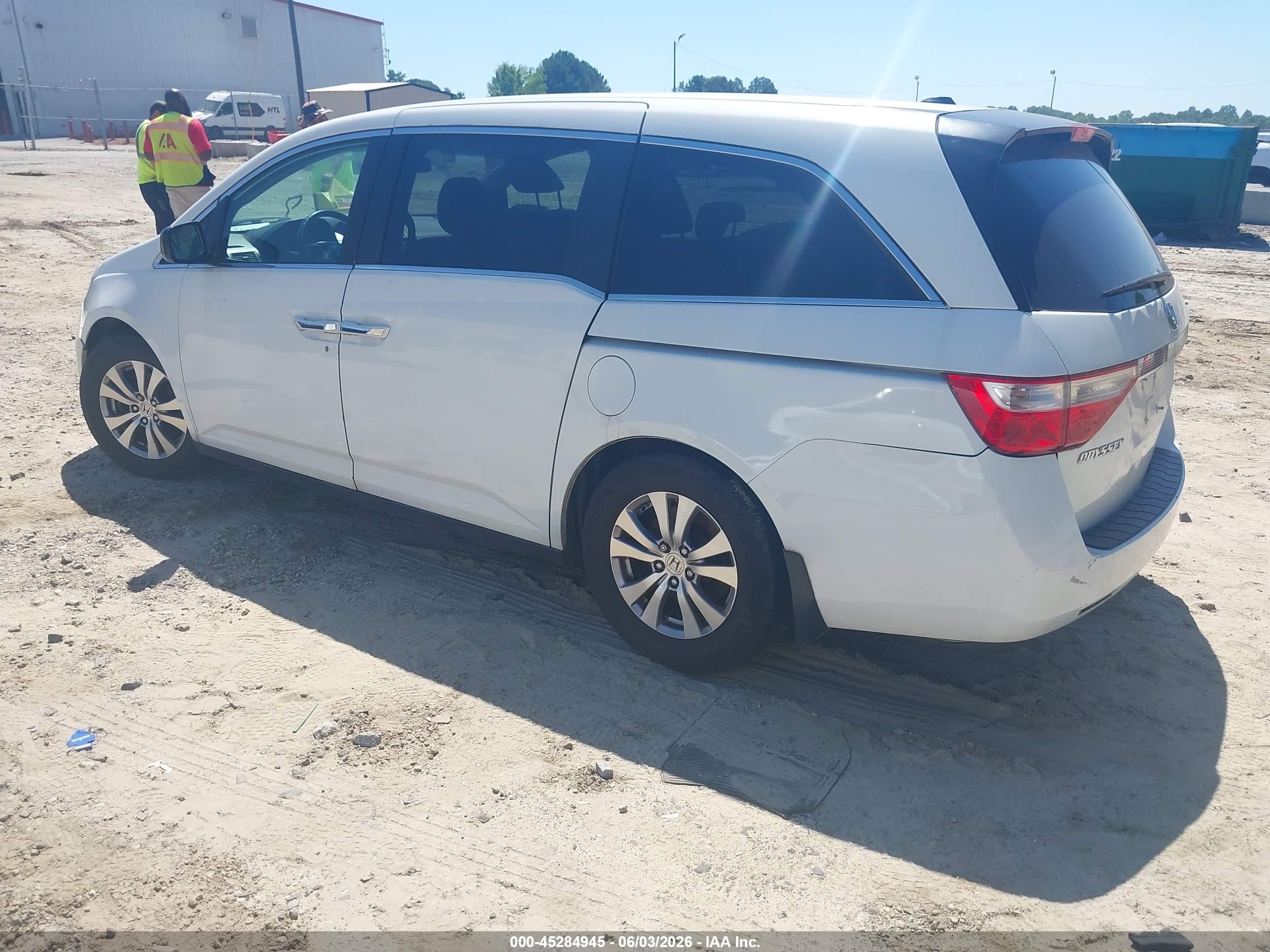 2012 Honda Odyssey Ex-l White vin: 5FNRL5H64CB115033