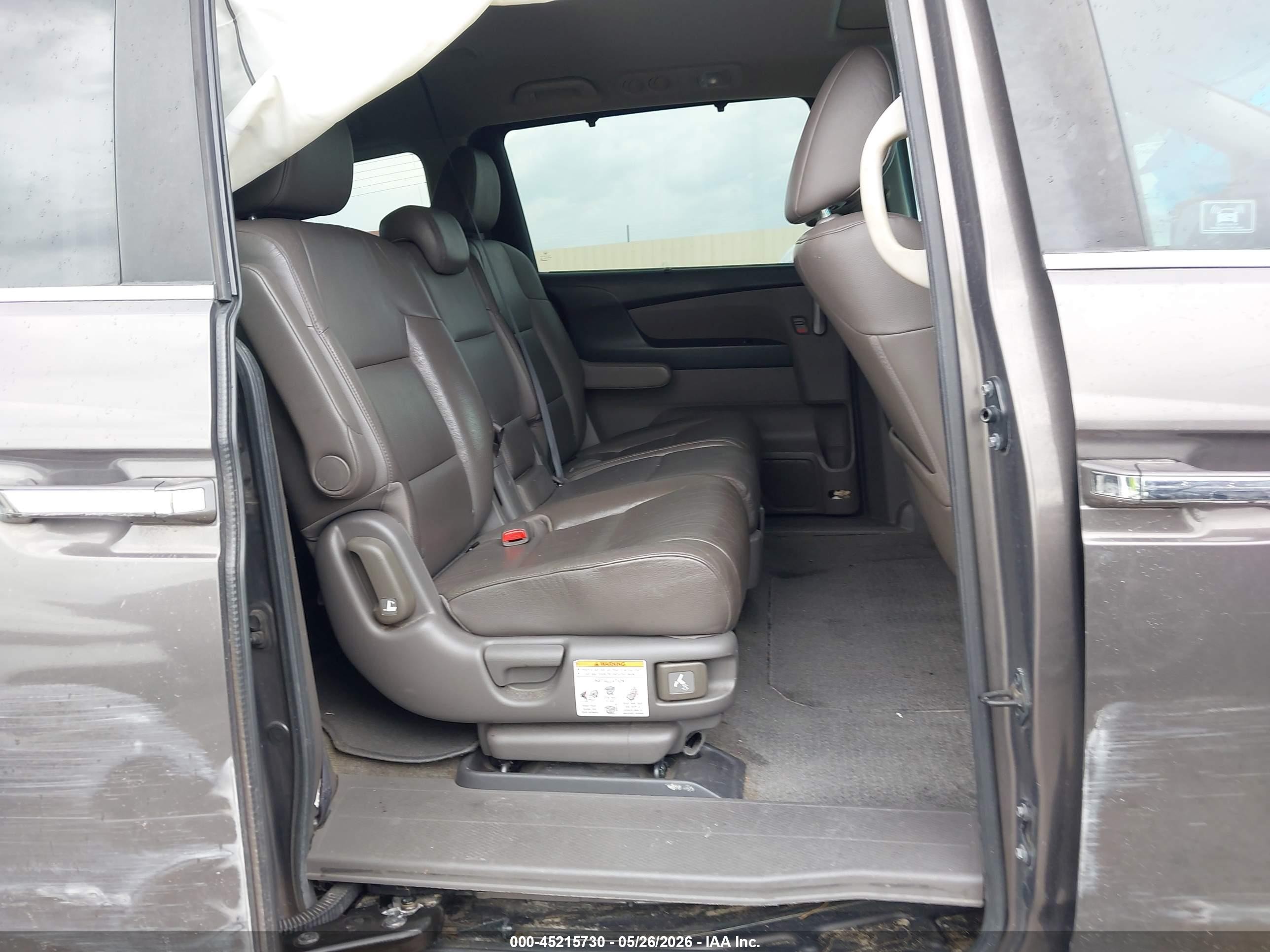 2012 Honda Odyssey Ex-l Gray vin: 5FNRL5H64CB115193