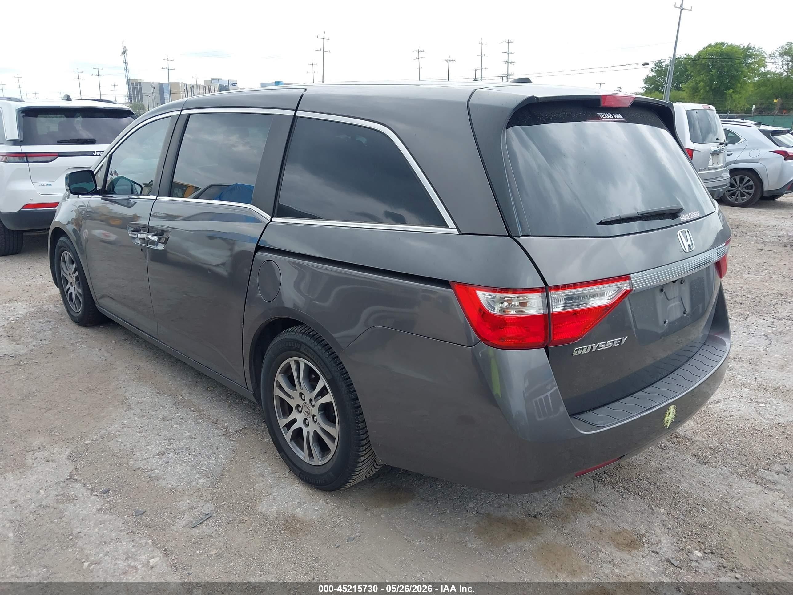 2012 Honda Odyssey Ex-l Gray vin: 5FNRL5H64CB115193