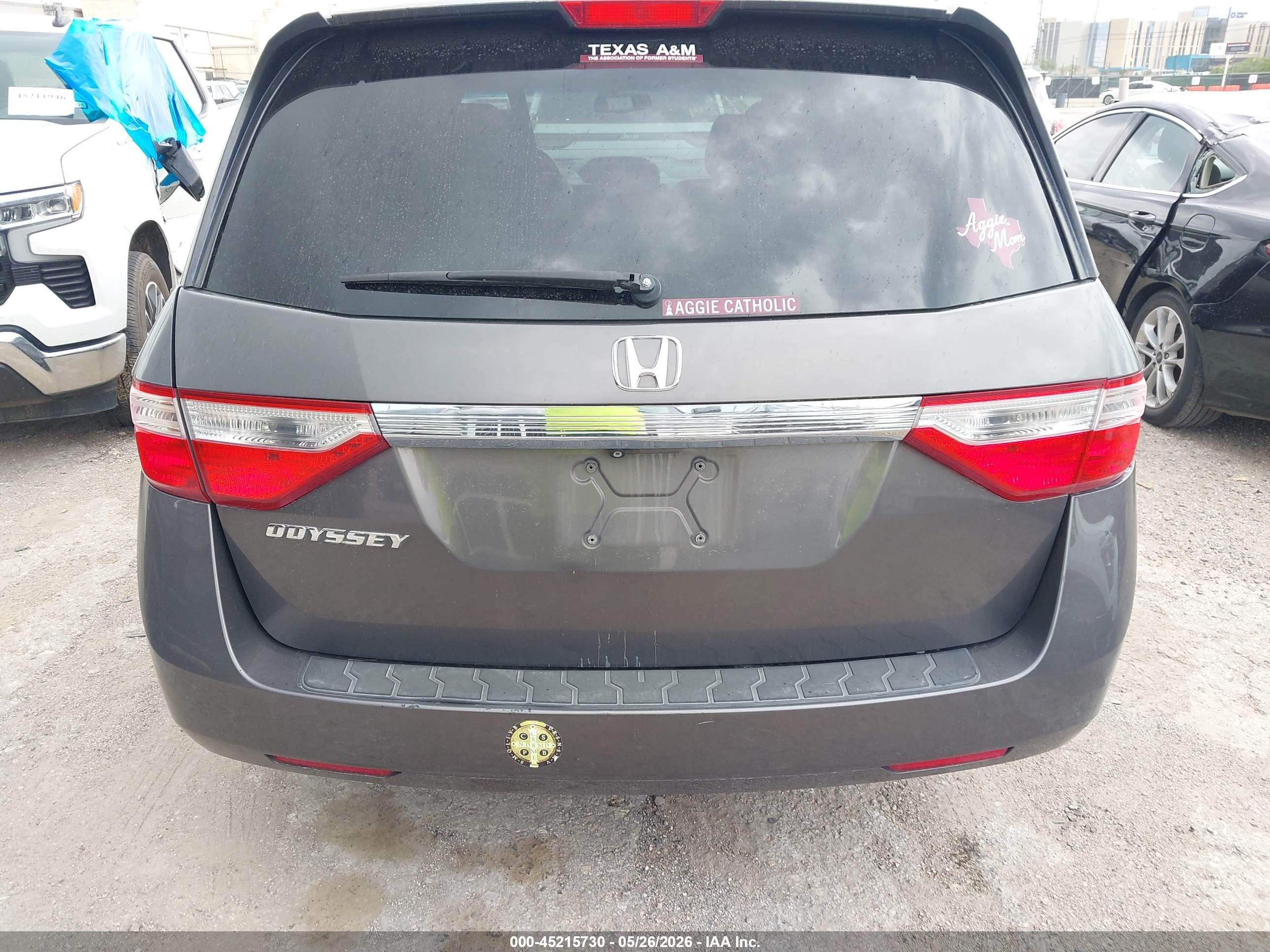 2012 Honda Odyssey Ex-l Gray vin: 5FNRL5H64CB115193