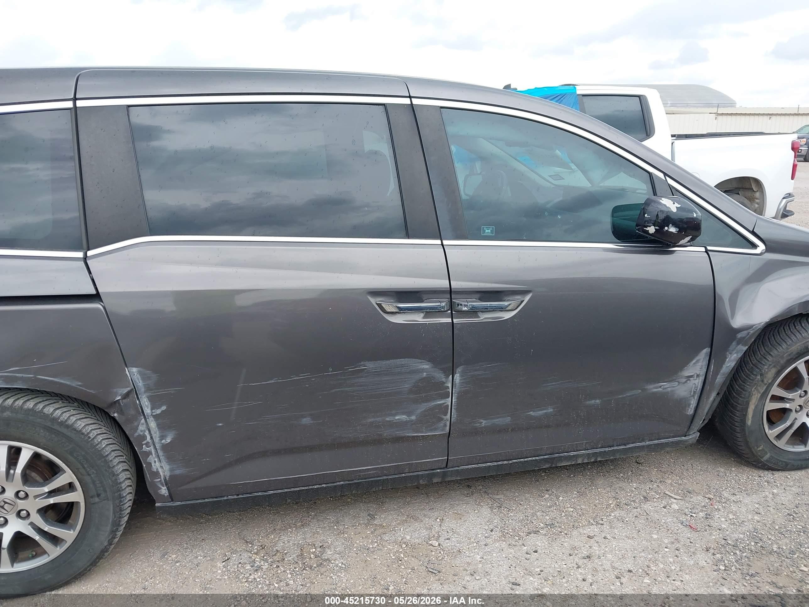2012 Honda Odyssey Ex-l Gray vin: 5FNRL5H64CB115193