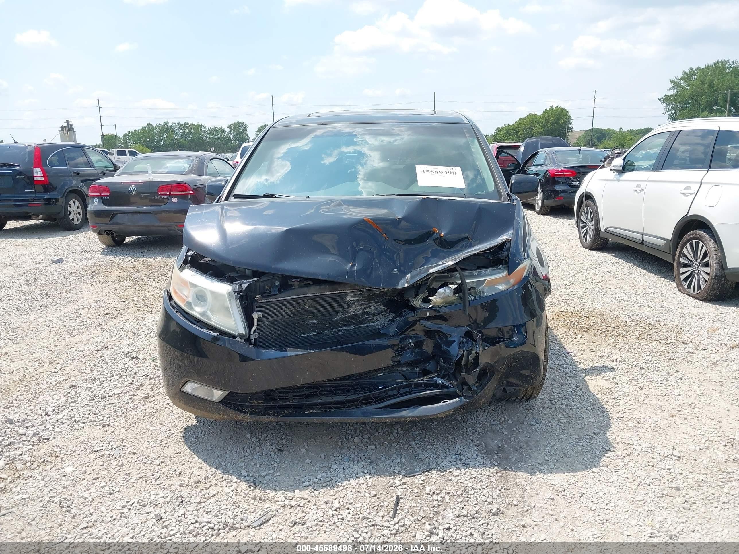 2012 Honda Odyssey Ex-l Black vin: 5FNRL5H64CB121561