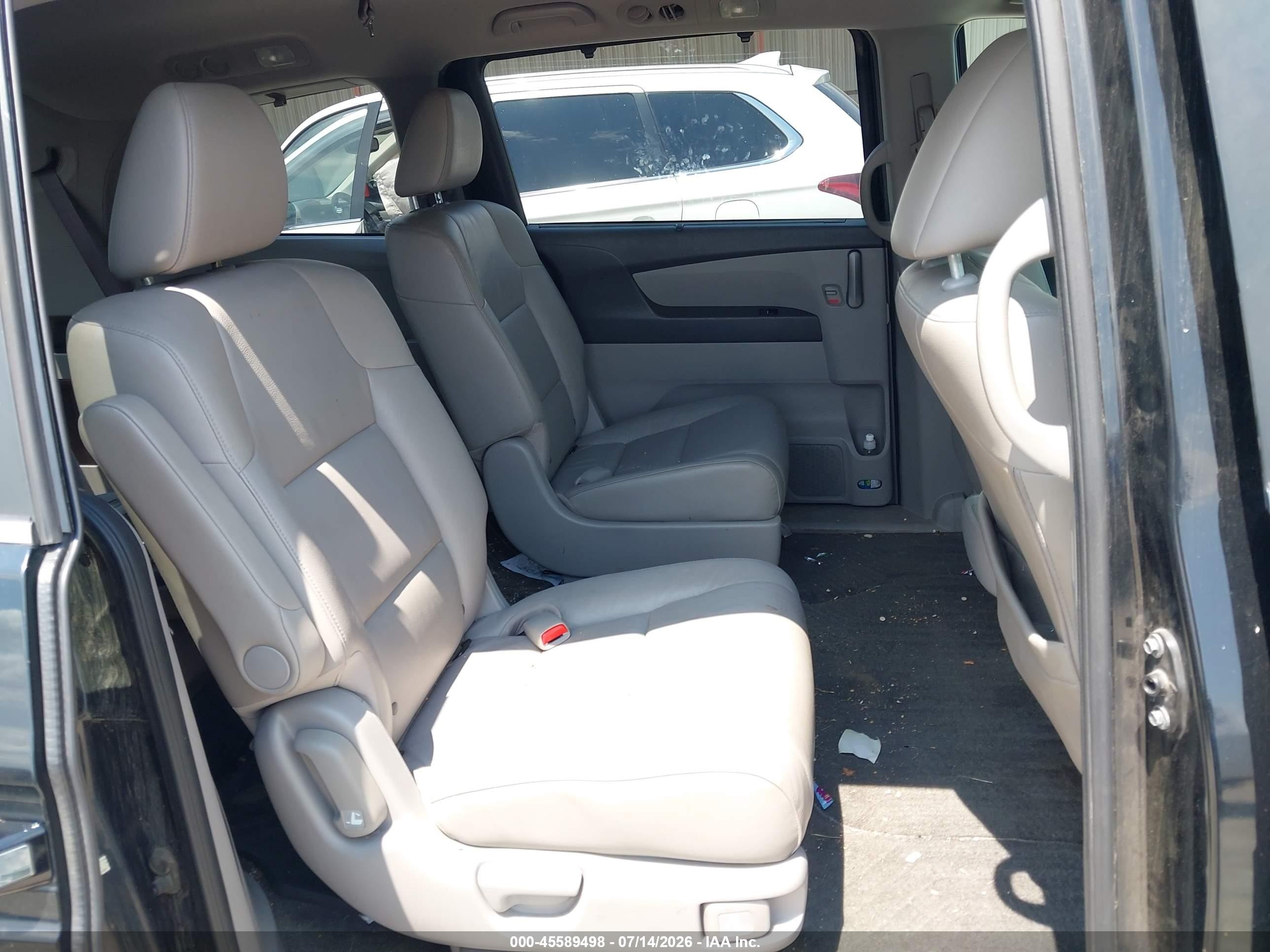 2012 Honda Odyssey Ex-l Black vin: 5FNRL5H64CB121561