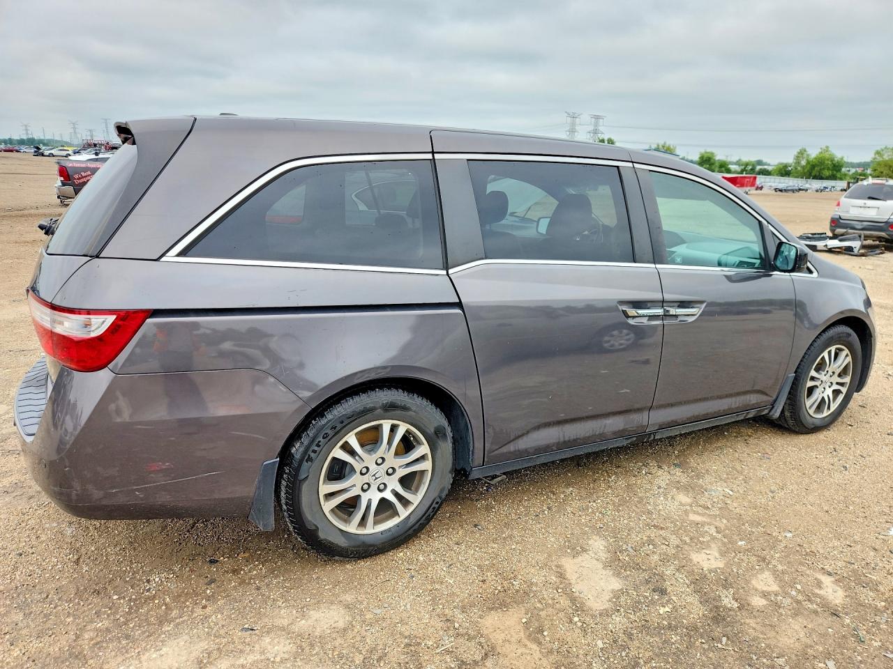 2012 Honda Odyssey Exl Gray vin: 5FNRL5H64CB147478