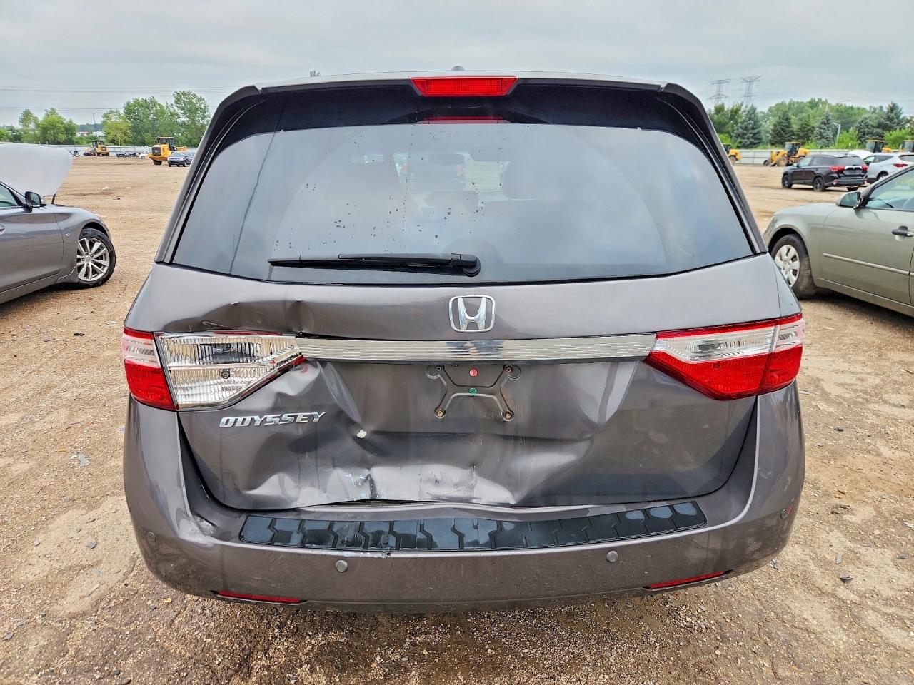 2012 Honda Odyssey Exl Gray vin: 5FNRL5H64CB147478