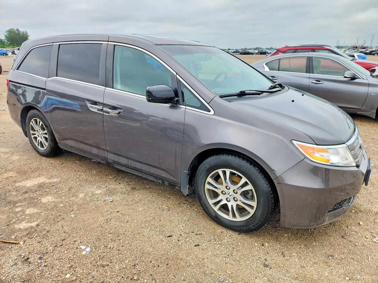 2012 Honda Odyssey Exl Gray vin: 5FNRL5H64CB147478