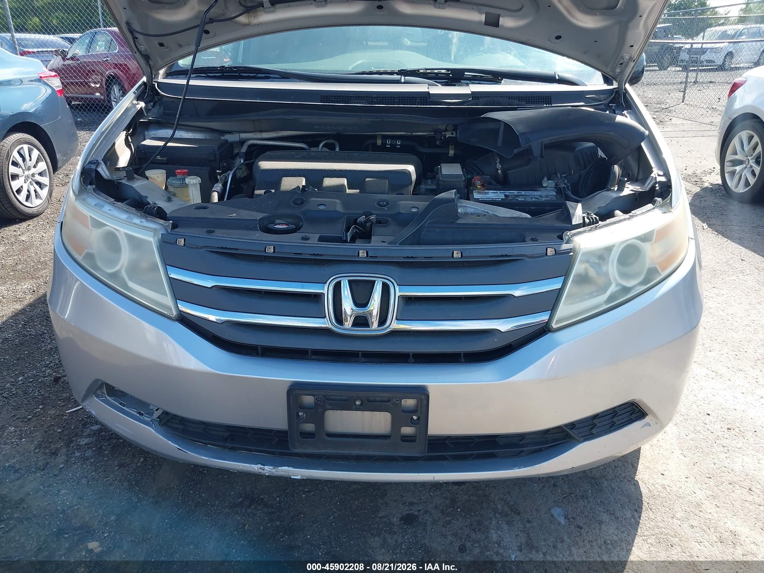 2013 Honda Odyssey Ex-l Silver vin: 5FNRL5H64DB002202