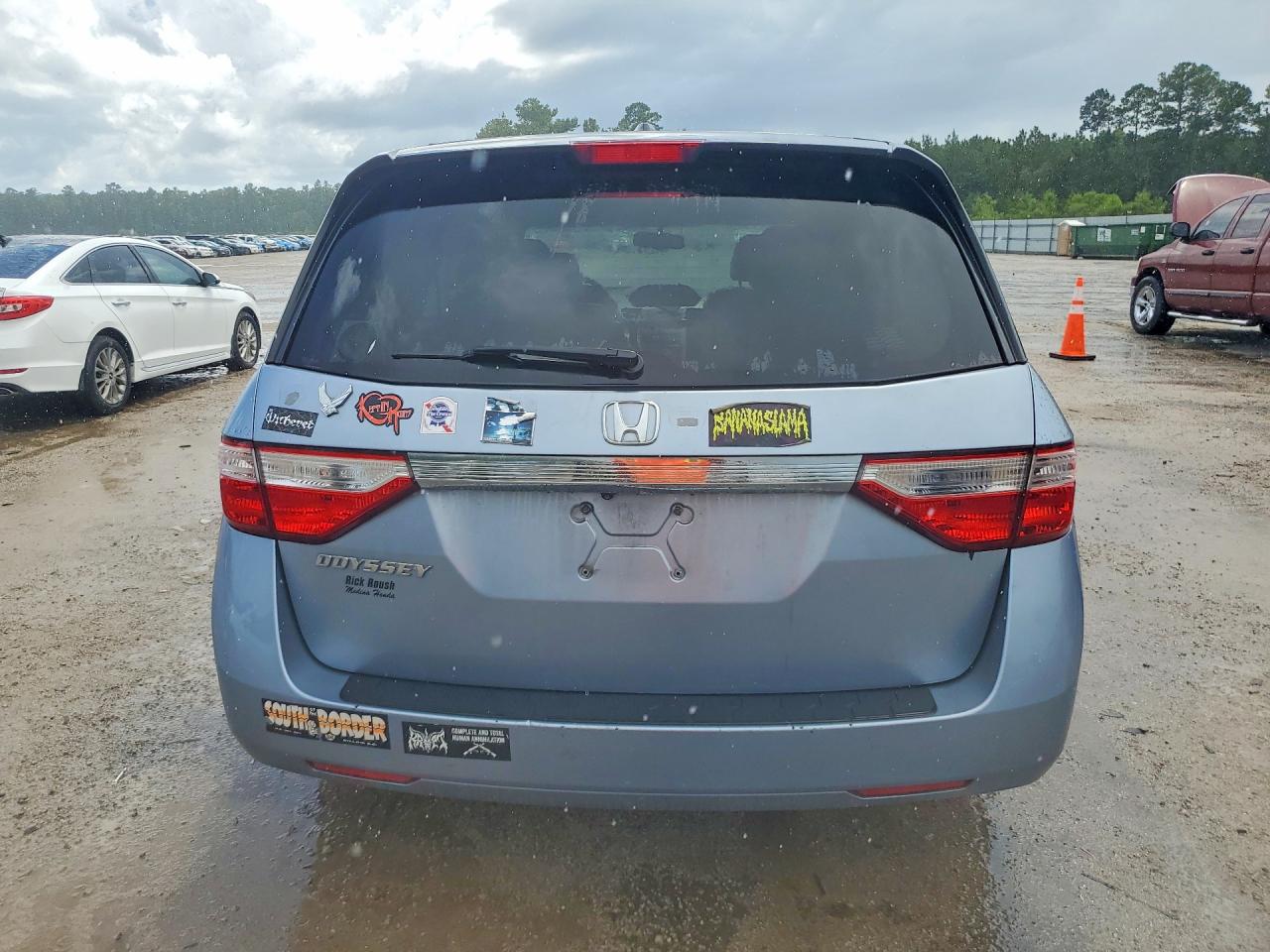 2013 Honda Odyssey Exl Blue vin: 5FNRL5H64DB002667