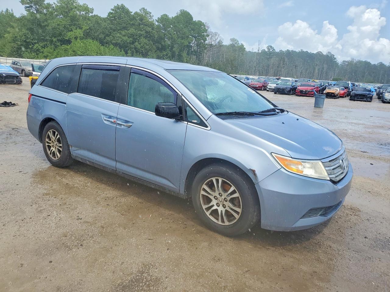 2013 Honda Odyssey Exl Blue vin: 5FNRL5H64DB002667
