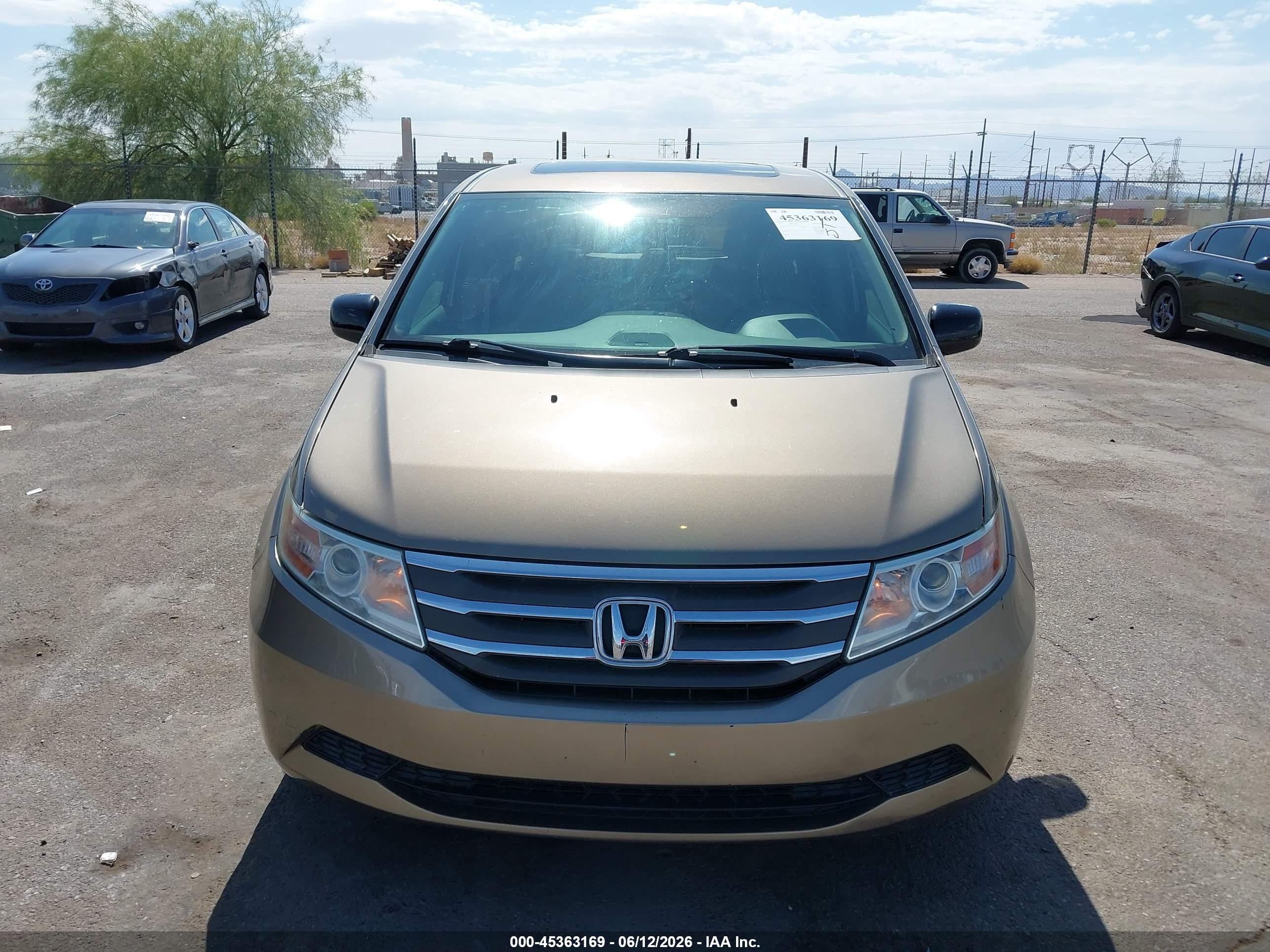 2013 Honda Odyssey Ex-l Gold vin: 5FNRL5H64DB005116