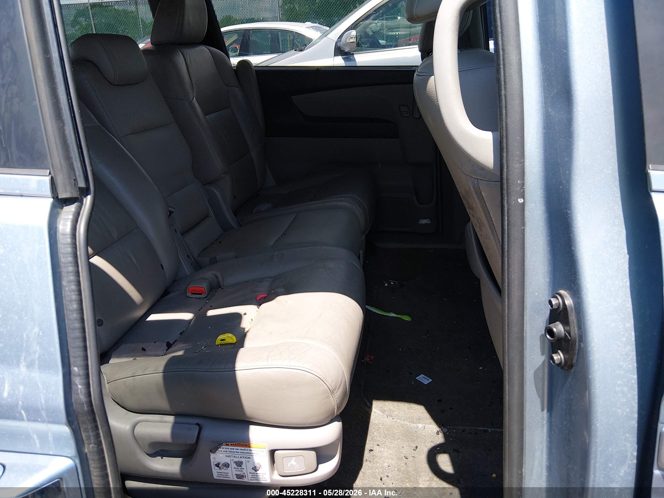2013 Honda Odyssey Ex-l Blue vin: 5FNRL5H64DB012101
