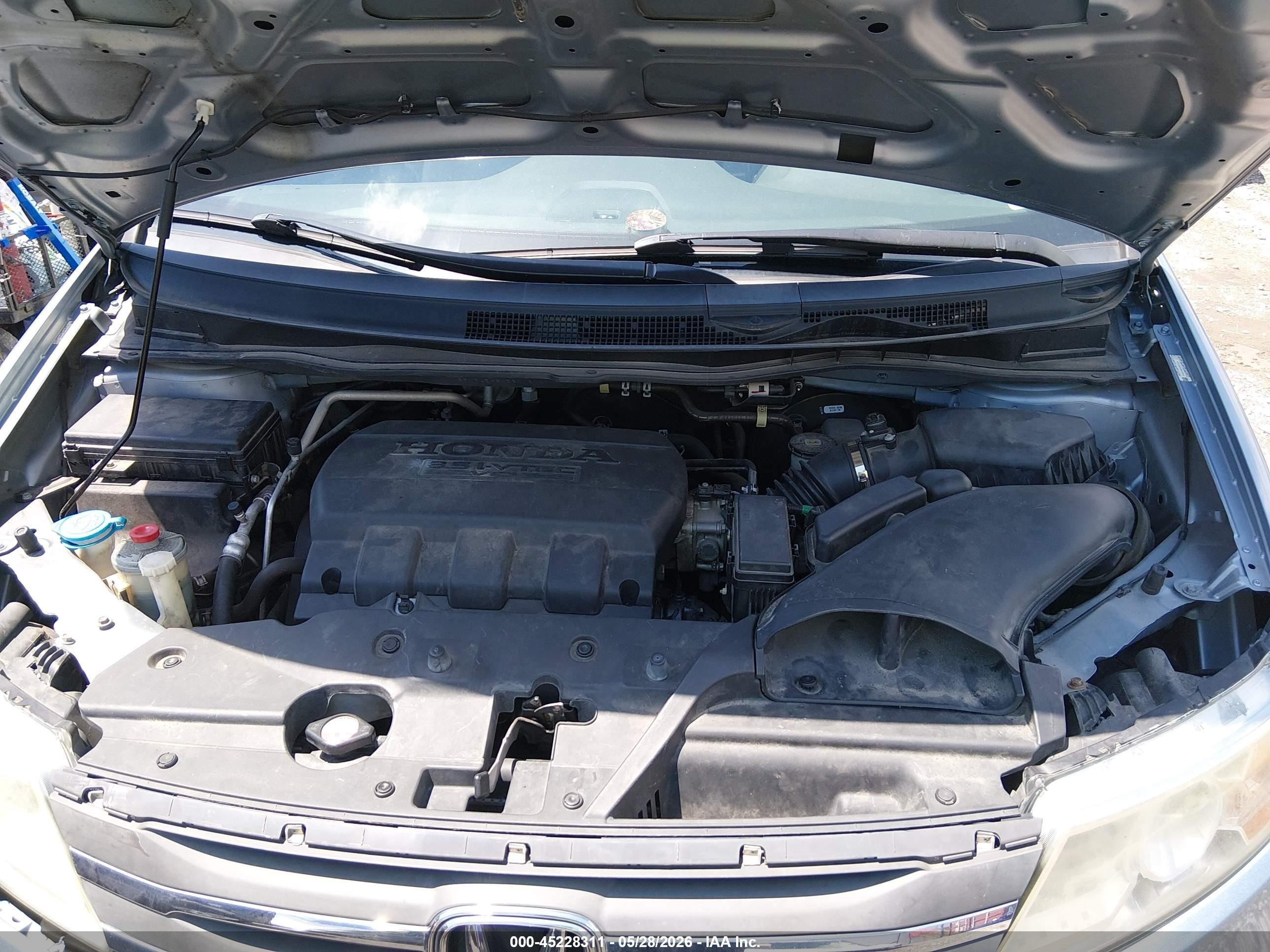 2013 Honda Odyssey Ex-l Blue vin: 5FNRL5H64DB012101