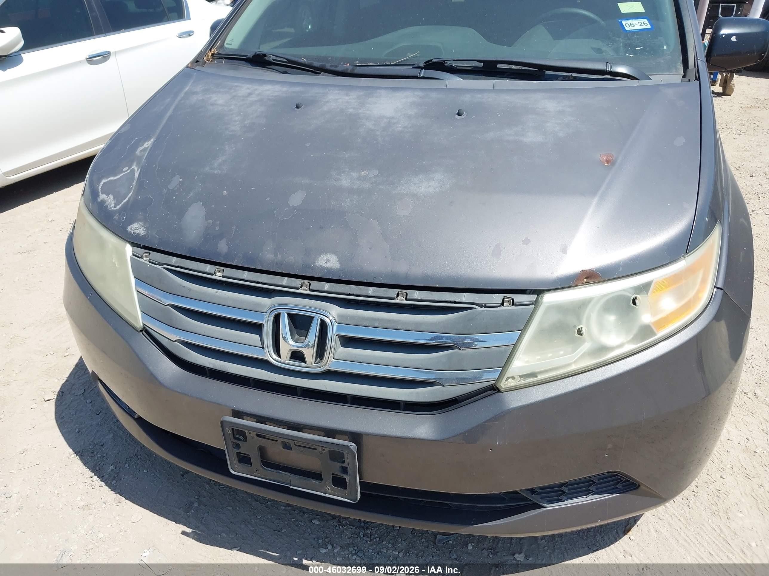 2013 Honda Odyssey Ex-l Gray vin: 5FNRL5H64DB020862