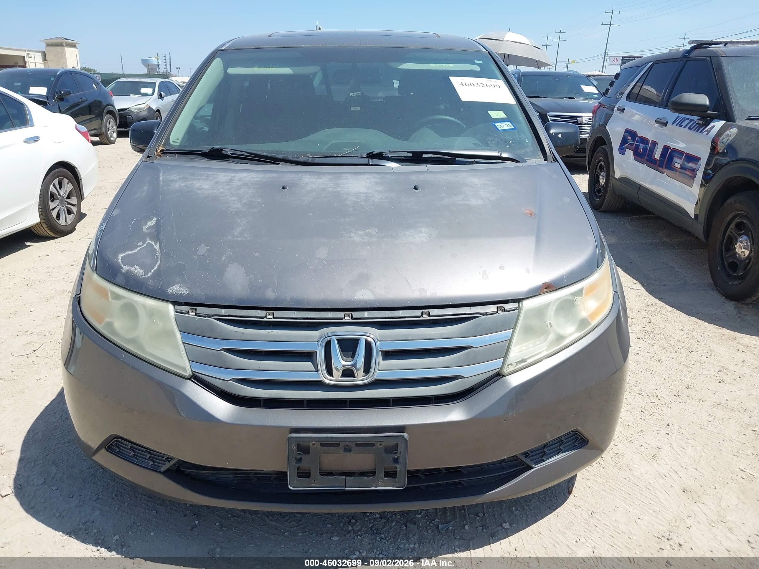 2013 Honda Odyssey Ex-l Gray vin: 5FNRL5H64DB020862