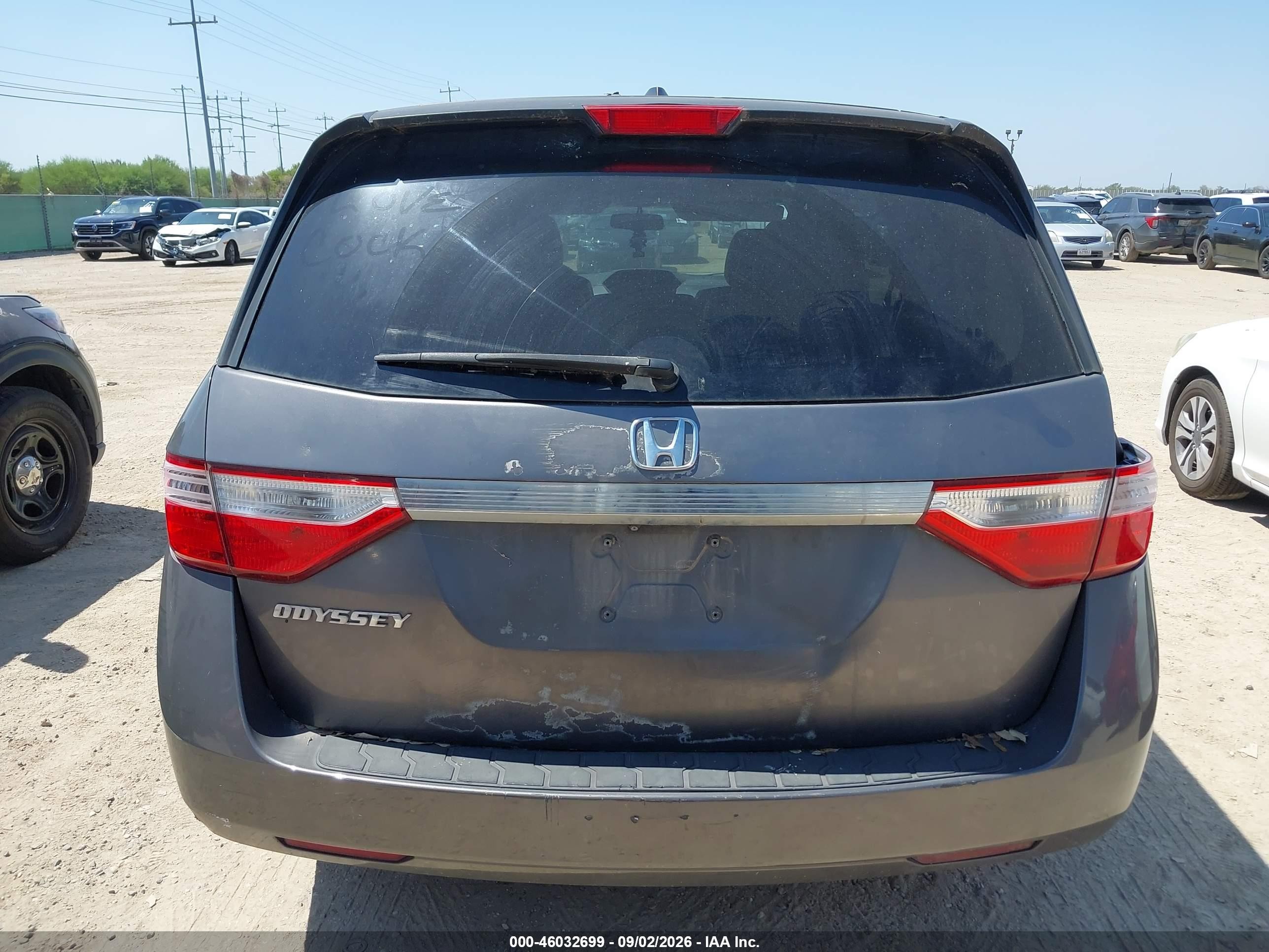 2013 Honda Odyssey Ex-l Gray vin: 5FNRL5H64DB020862