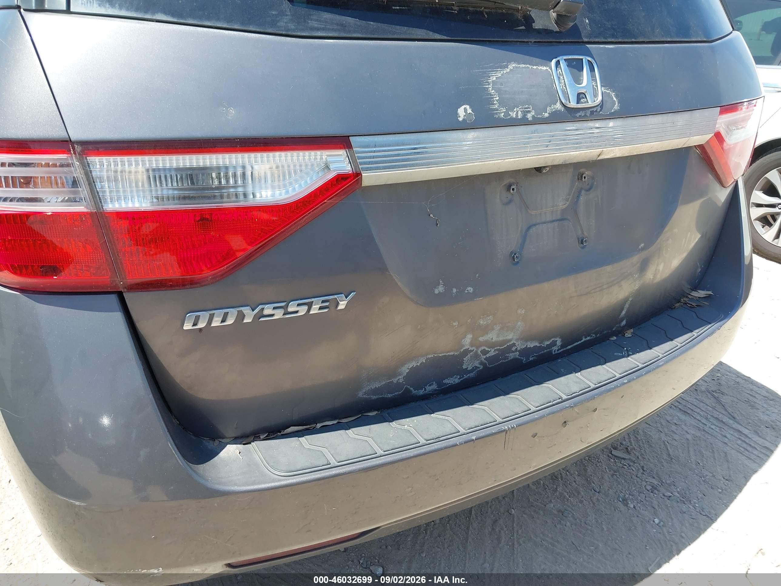 2013 Honda Odyssey Ex-l Gray vin: 5FNRL5H64DB020862