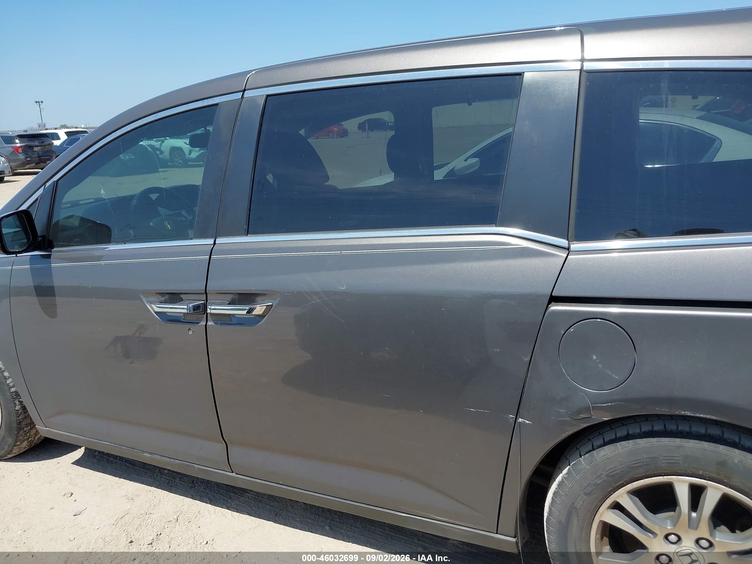 2013 Honda Odyssey Ex-l Gray vin: 5FNRL5H64DB020862