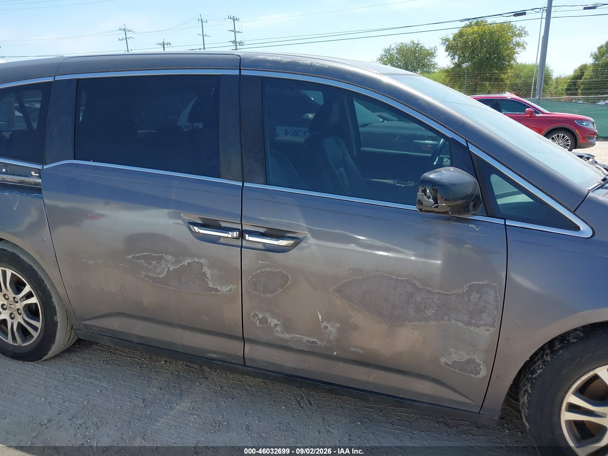 2013 Honda Odyssey Ex-l Gray vin: 5FNRL5H64DB020862