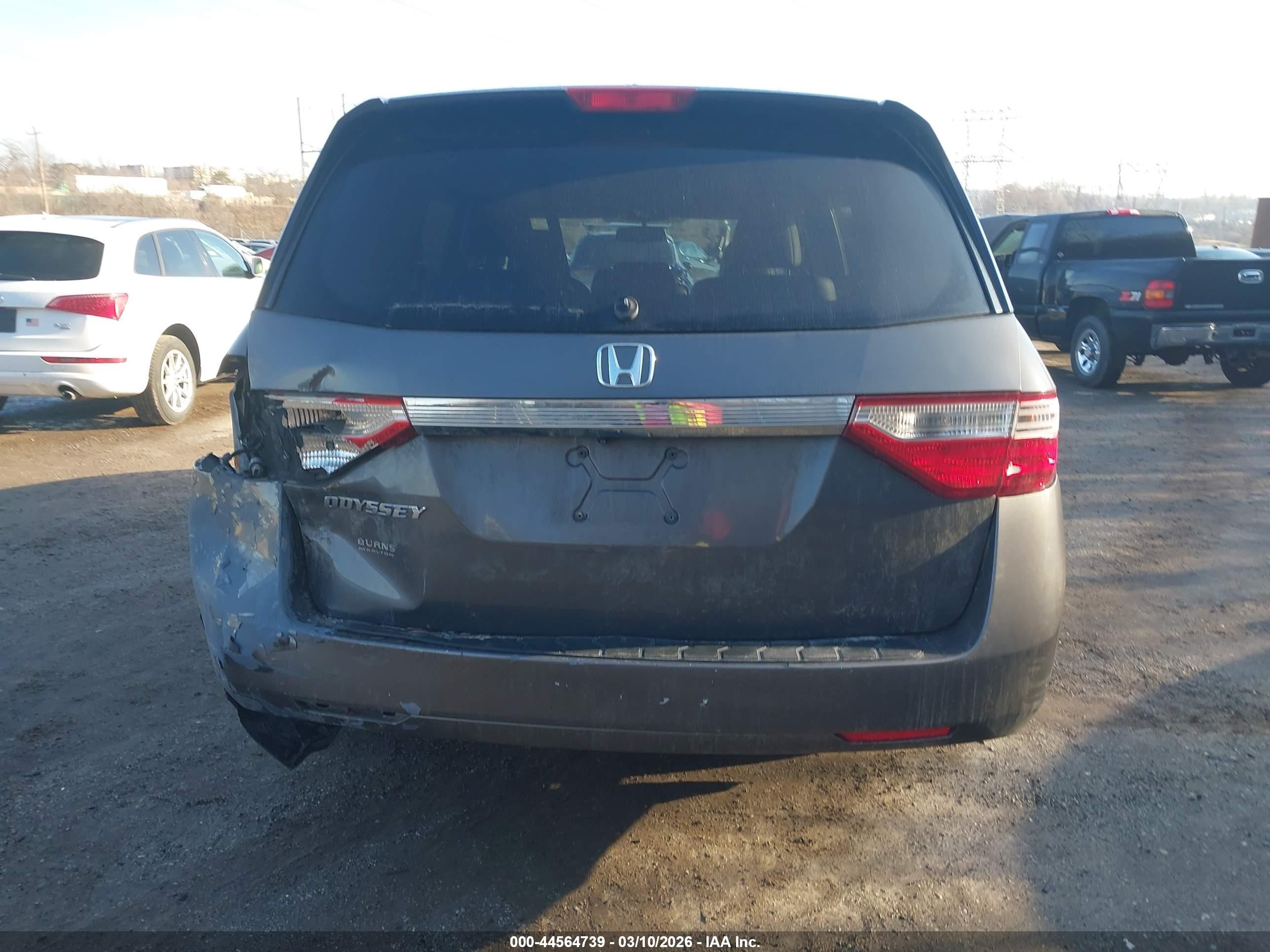 2013 Honda Odyssey Ex-l Gray vin: 5FNRL5H64DB030226