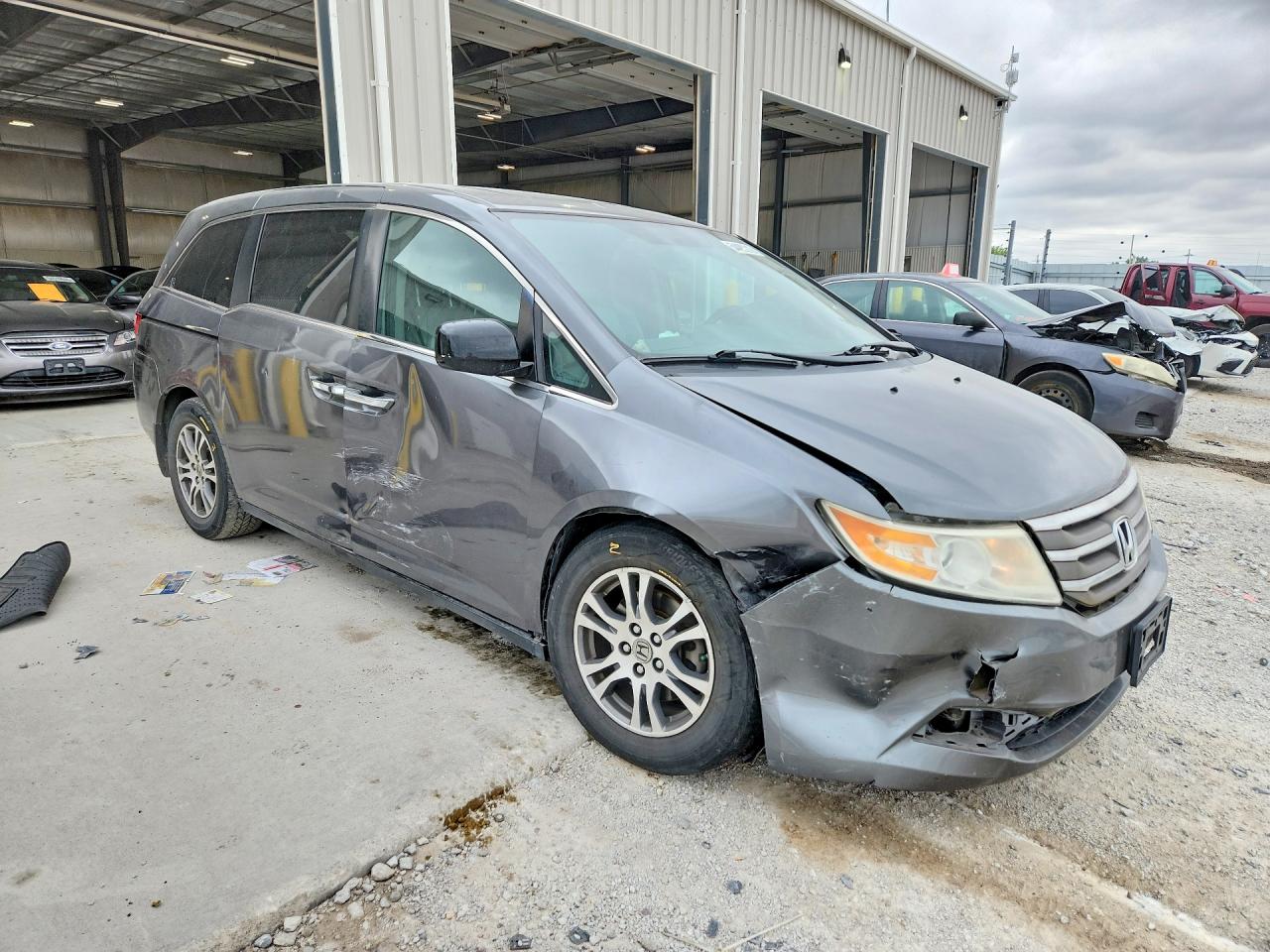 2013 Honda Odyssey Exl Gray vin: 5FNRL5H64DB032736