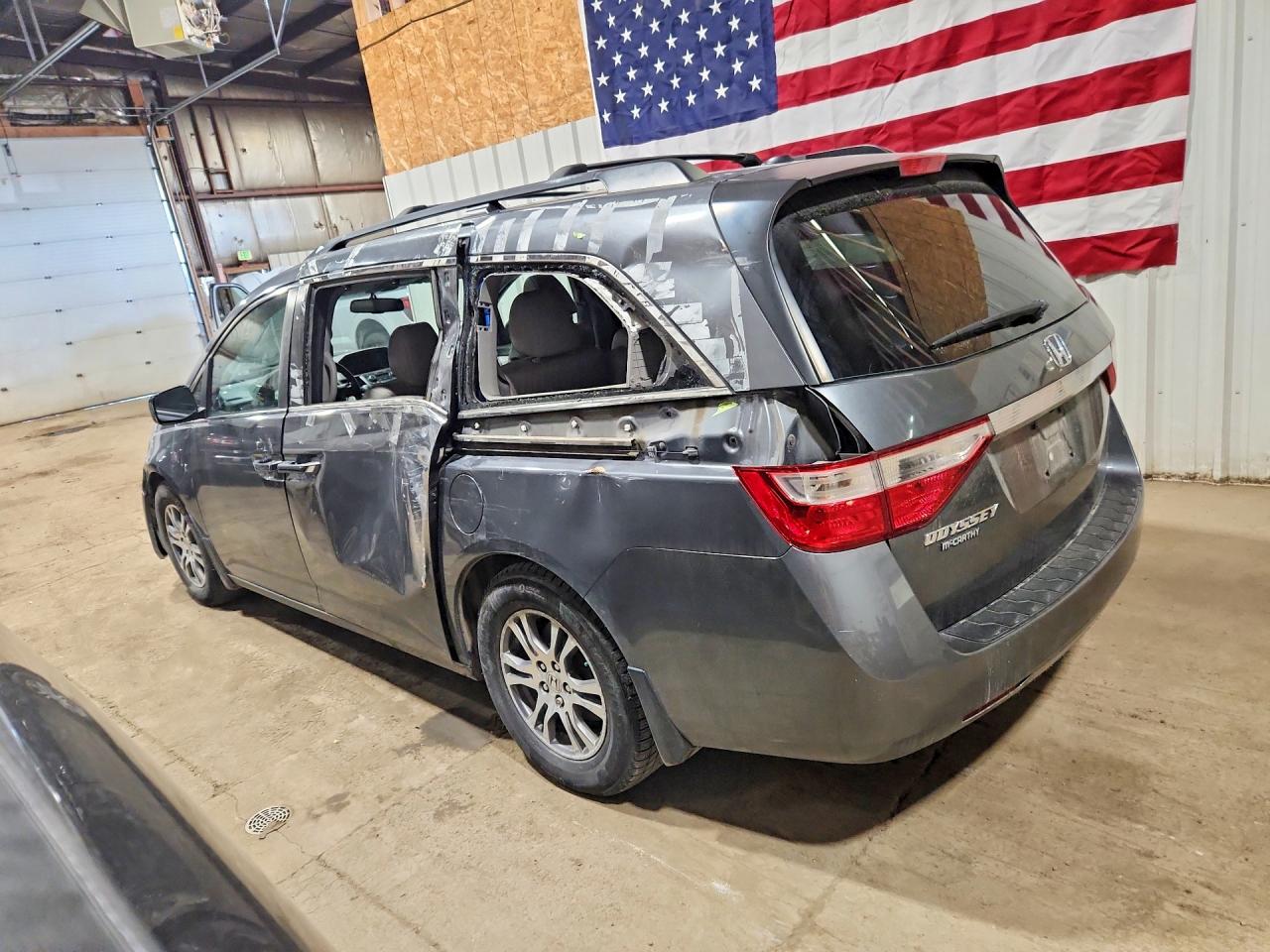 2013 Honda Odyssey Exl Gray vin: 5FNRL5H64DB034020