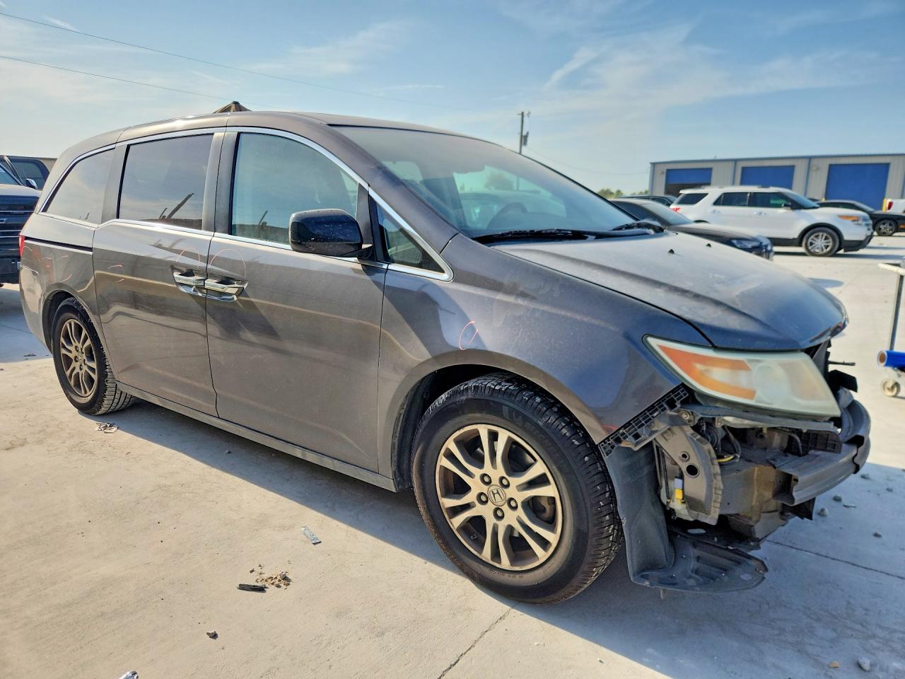 2013 Honda Odyssey Exl Gray vin: 5FNRL5H64DB042537
