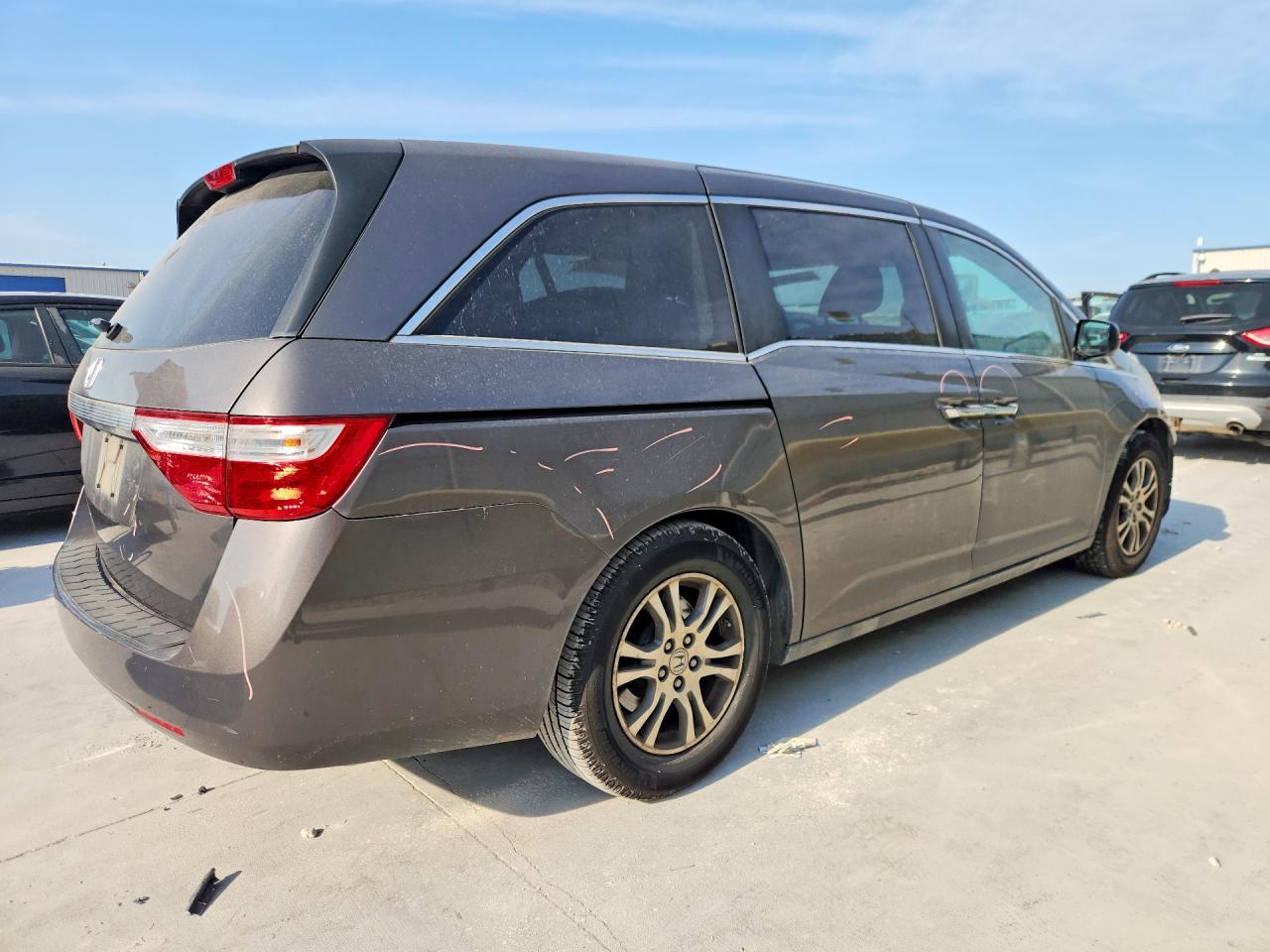 2013 Honda Odyssey Exl Gray vin: 5FNRL5H64DB042537