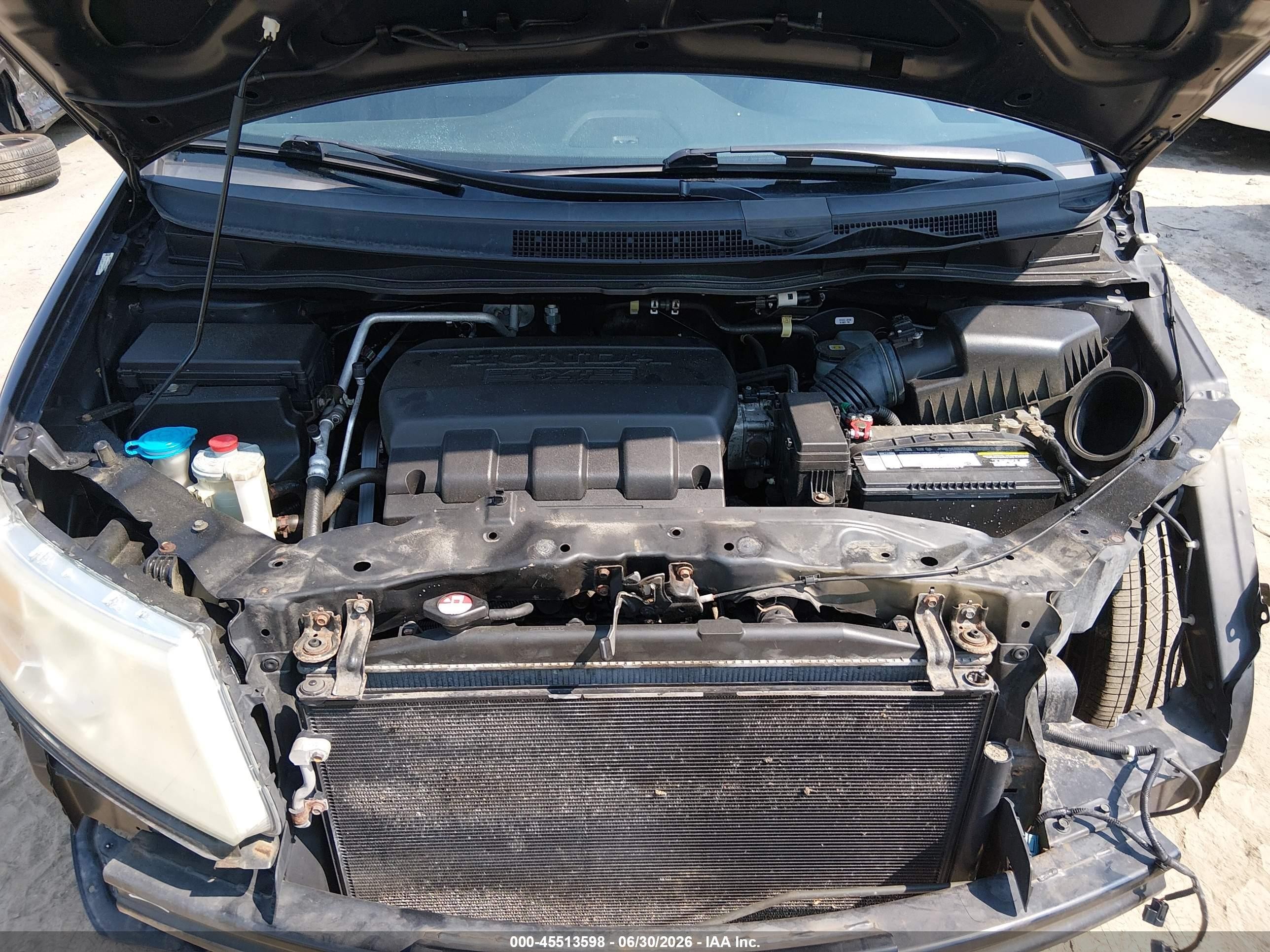 2013 Honda Odyssey Ex-l Черный vin: 5FNRL5H64DB045891