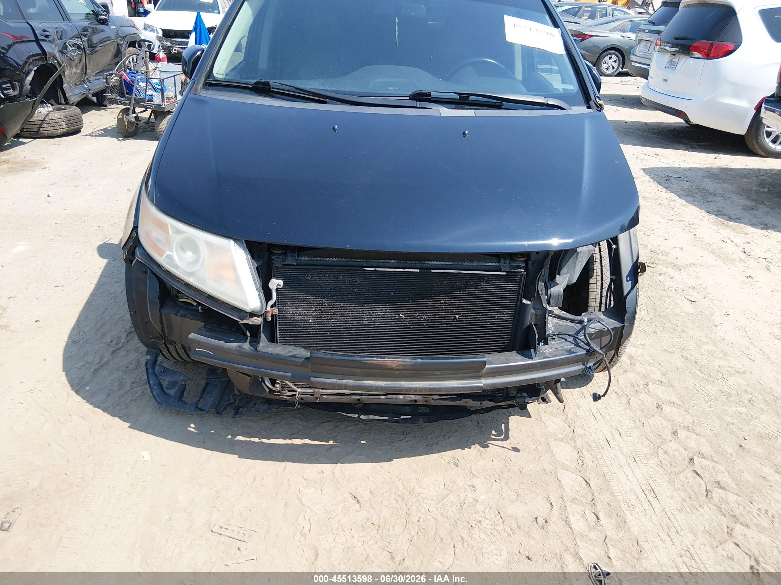 2013 Honda Odyssey Ex-l Черный vin: 5FNRL5H64DB045891