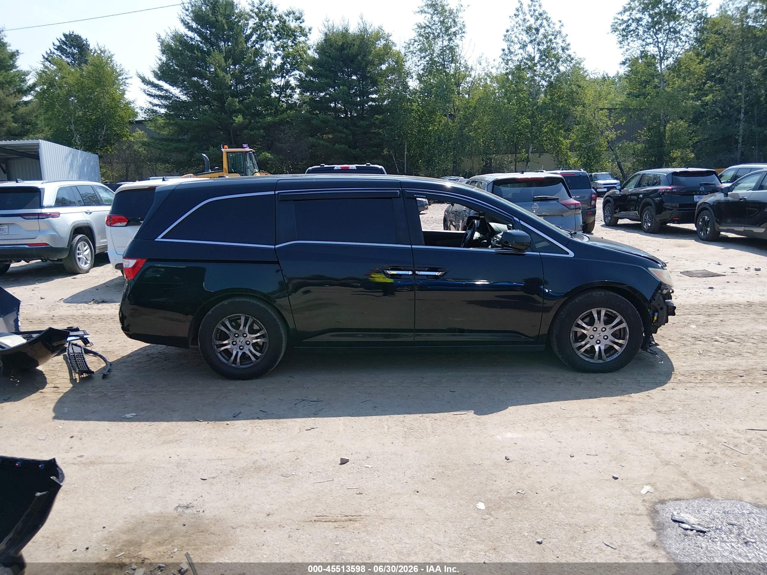 2013 Honda Odyssey Ex-l Черный vin: 5FNRL5H64DB045891