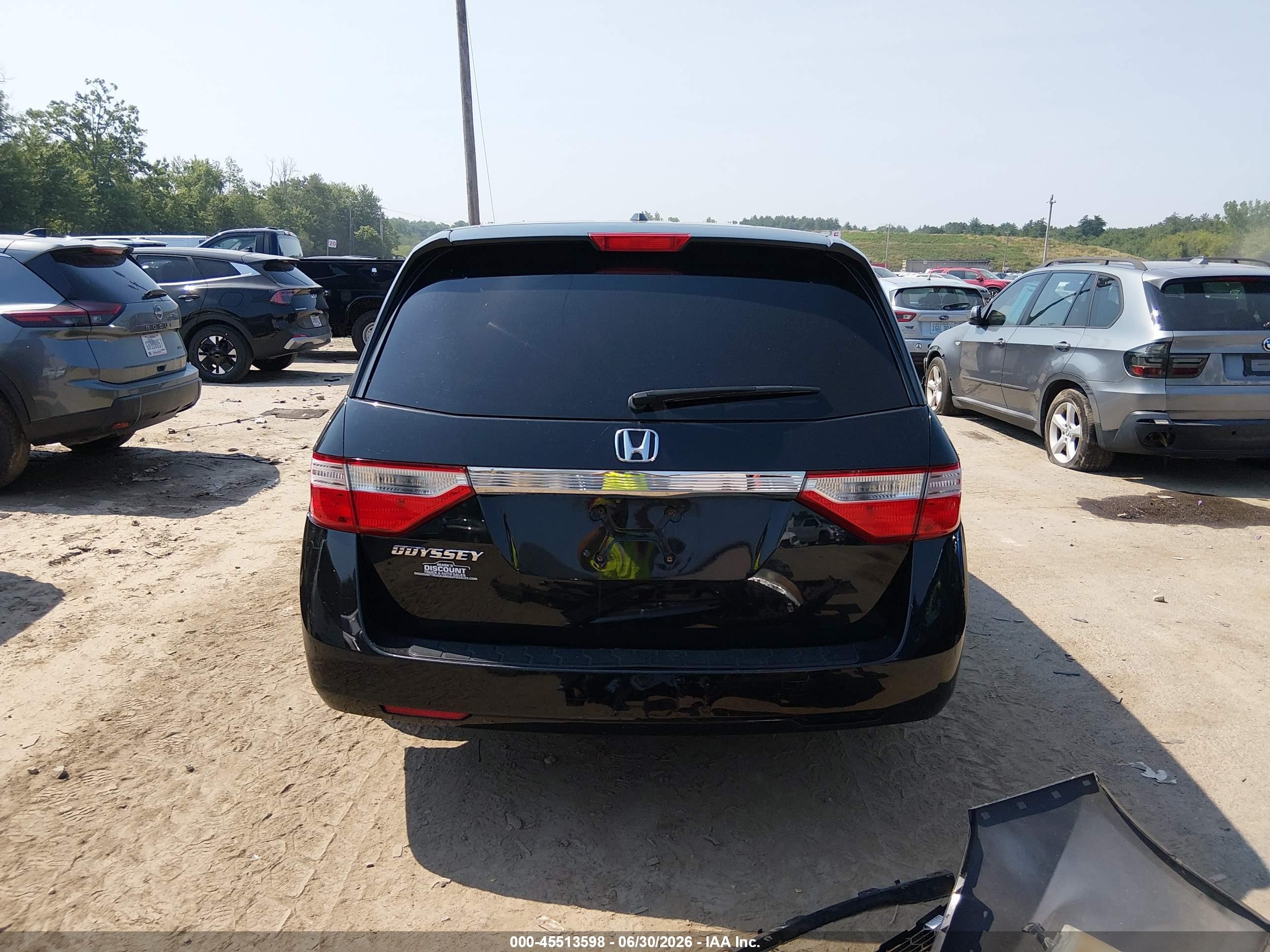 2013 Honda Odyssey Ex-l Черный vin: 5FNRL5H64DB045891