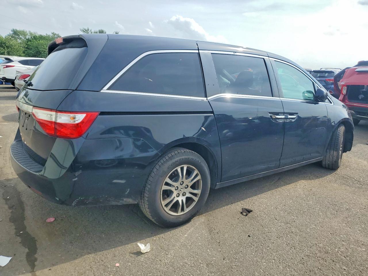 2013 Honda Odyssey Exl Black vin: 5FNRL5H64DB053795
